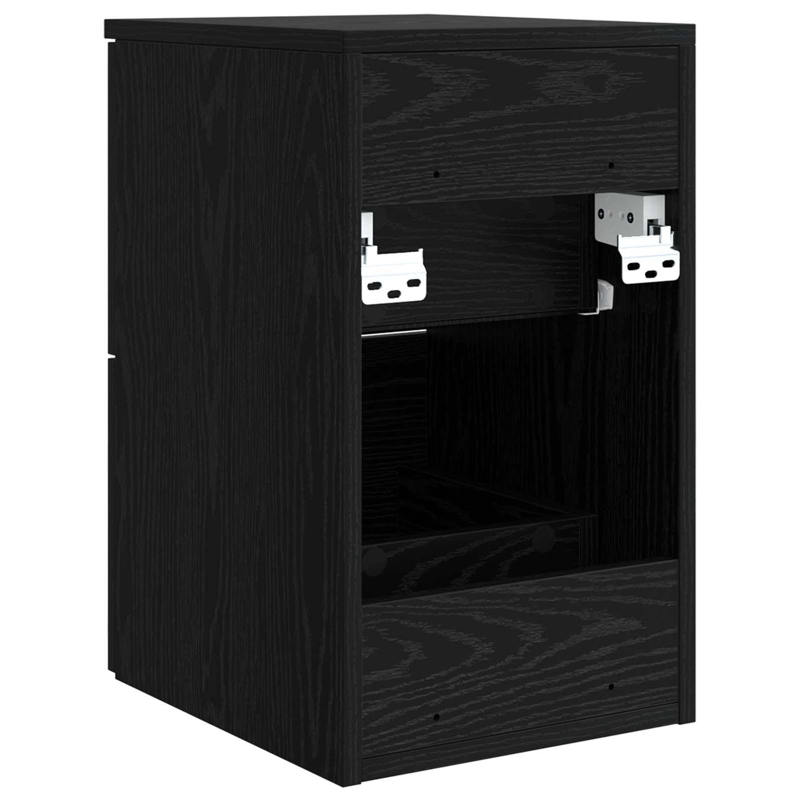 vidaXL Badezimmerschrank Inzwischen Schwarze Eiche 30 x 35 x 50 cm