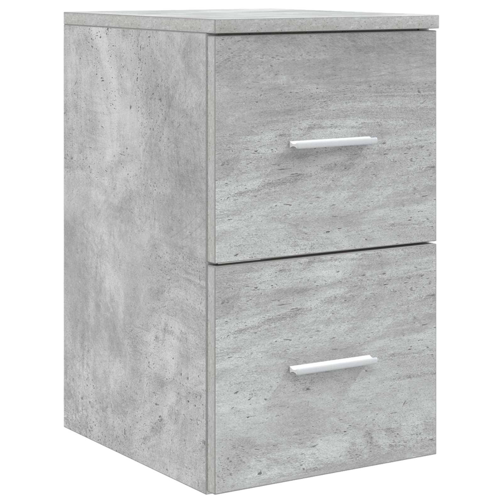 vidaXL Badezimmerschrank Inzwischen Betongrau 30 x 35 x 50 cm