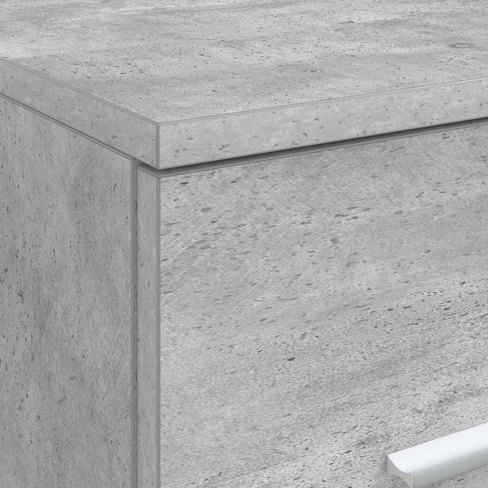 vidaXL Badezimmerschrank Inzwischen Betongrau 30 x 35 x 50 cm