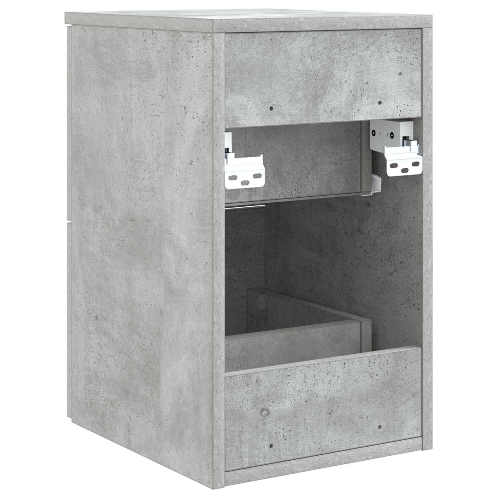vidaXL Badezimmerschrank Inzwischen Betongrau 30 x 35 x 50 cm