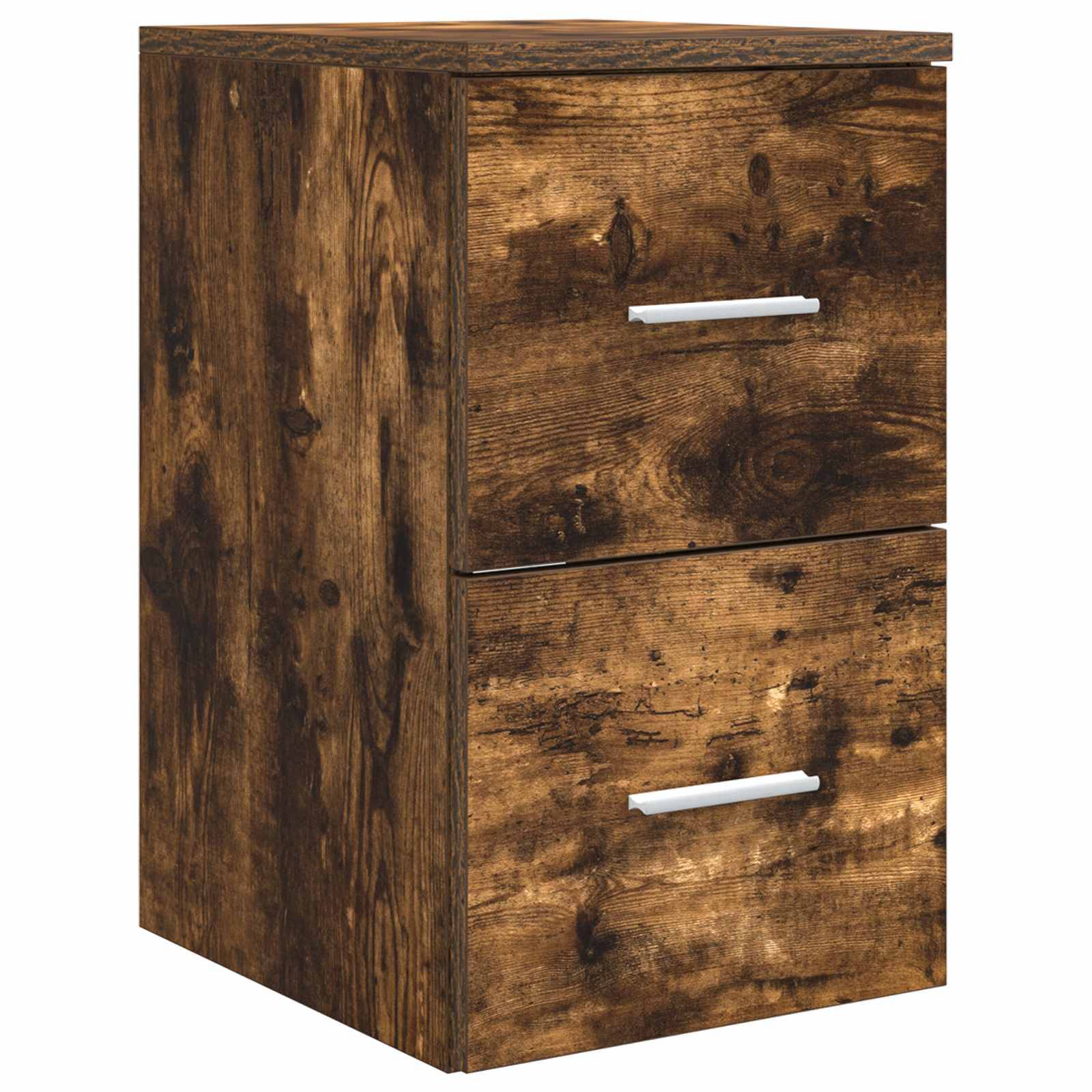 vidaXL Badezimmerschrank Inzwischen Geräucherte Eiche 30 x 35 x 50 cm