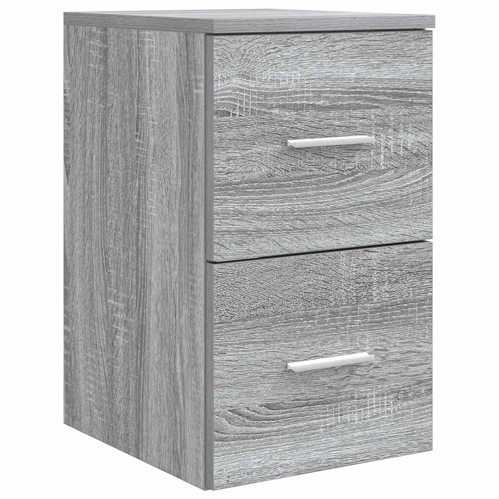 vidaXL Badezimmerschrank Inzwischen Grau Sonoma 30 x 35 x 50 cm