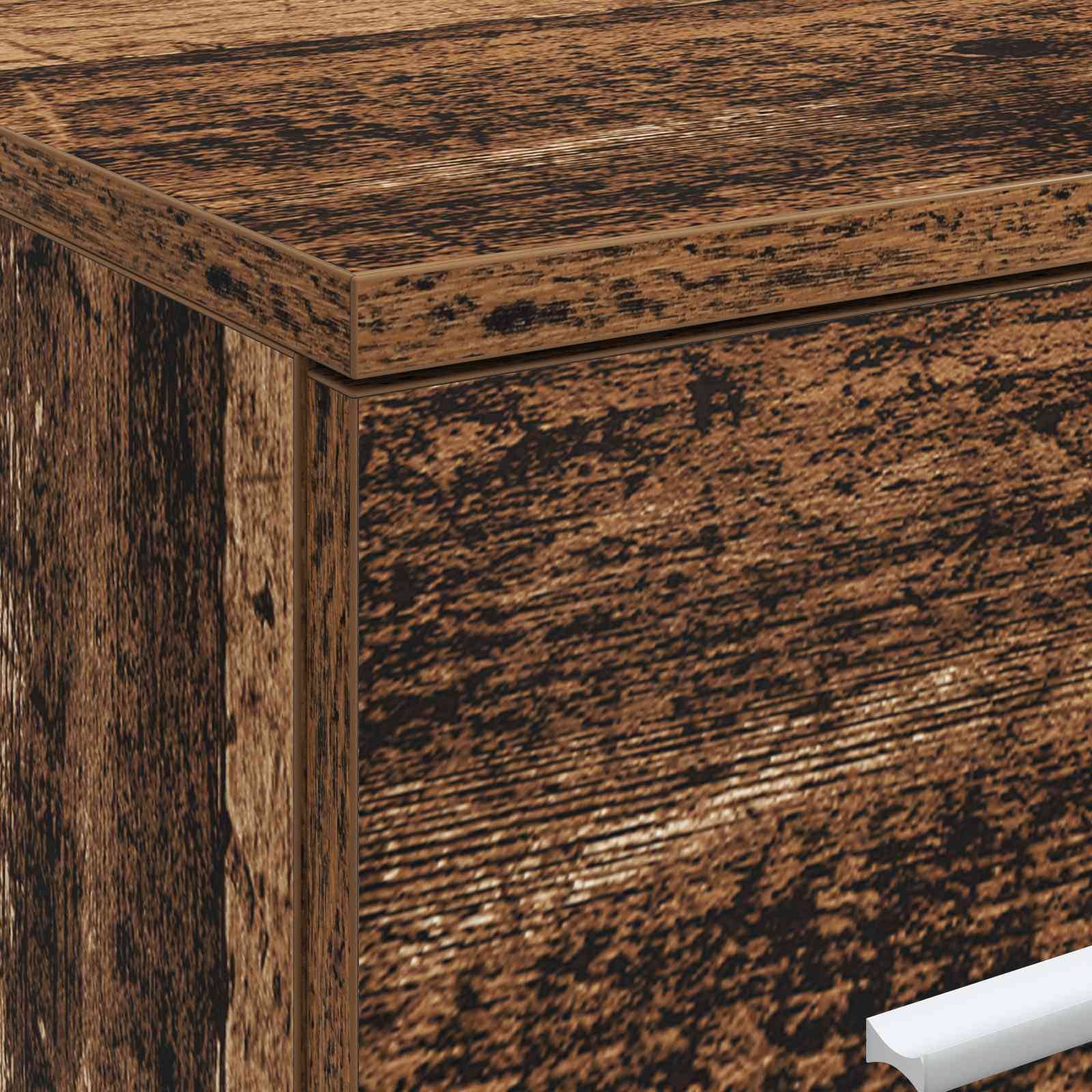 vidaXL Badezimmerschrank Inzwischen Altholz 30 x 35 x 50 cm