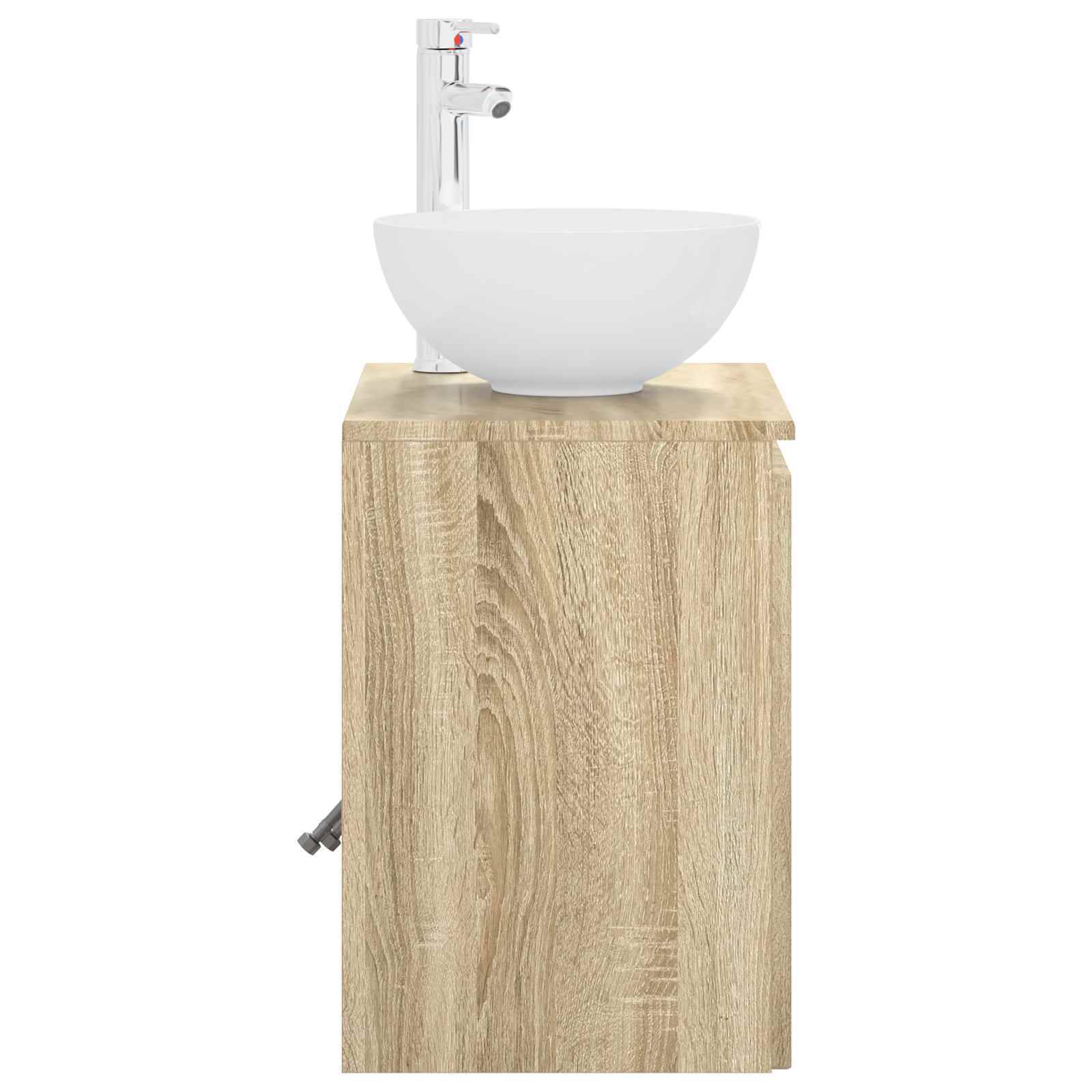 vidaXL Wandmontierte Waschtisch Sonoma-Eiche 49,5 x 35 x 63 cm