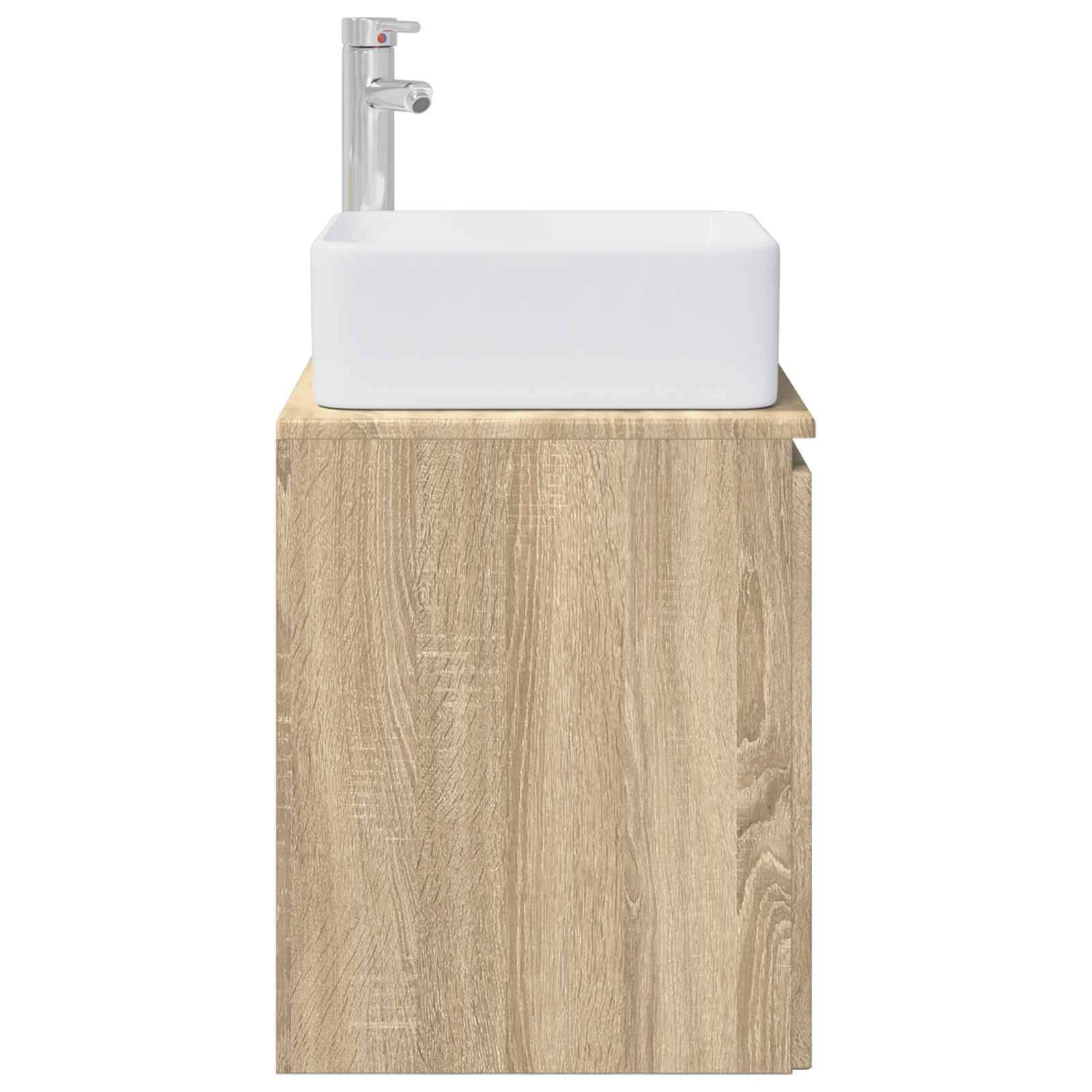 vidaXL Wandmontierte Waschtisch Sonoma-Eiche 49,5 x 41 x 63 cm