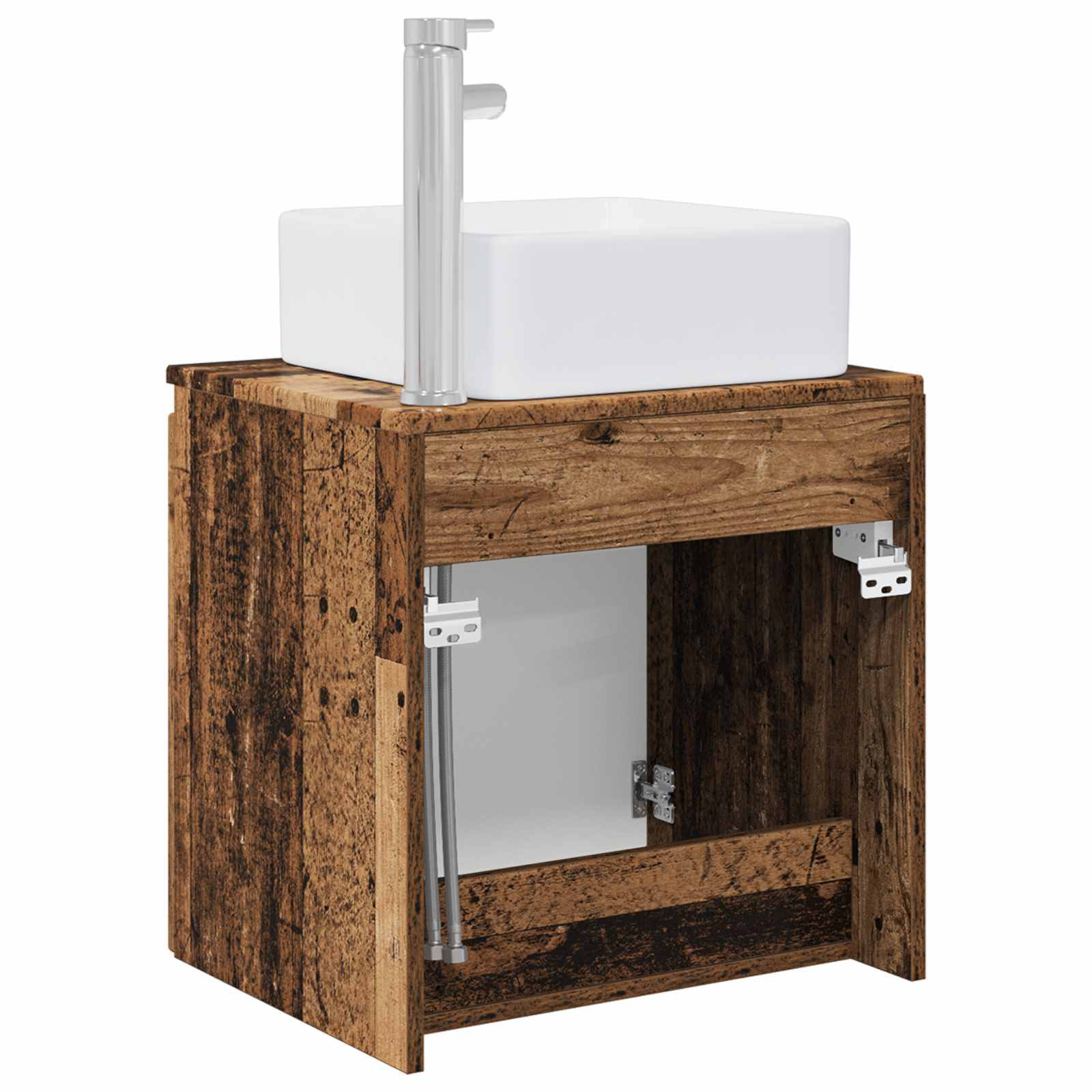 vidaXL Wandmontierte Waschtisch Altholz 49,5 x 41 x 63 cm