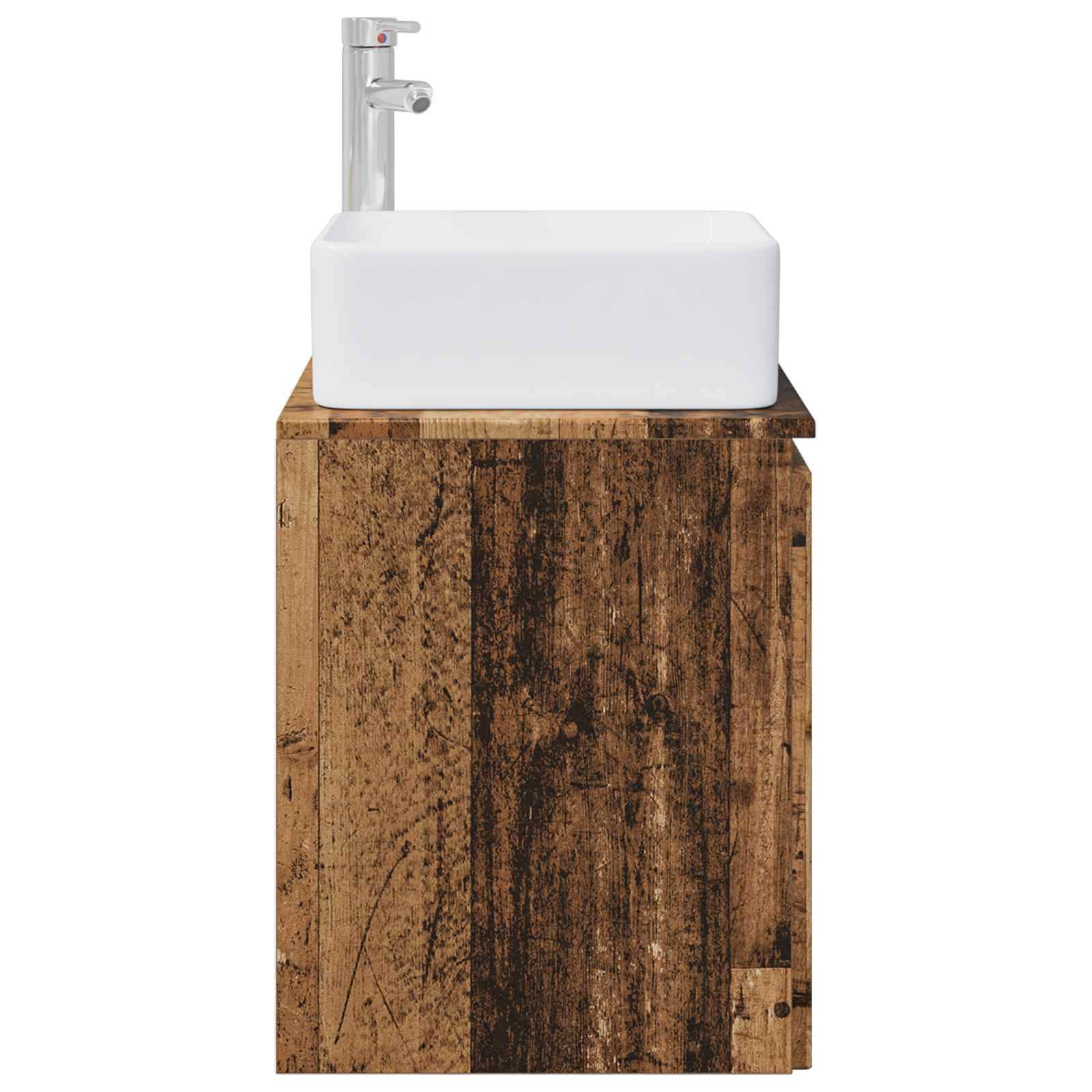 vidaXL Wandmontierte Waschtisch Altholz 49,5 x 41 x 63 cm