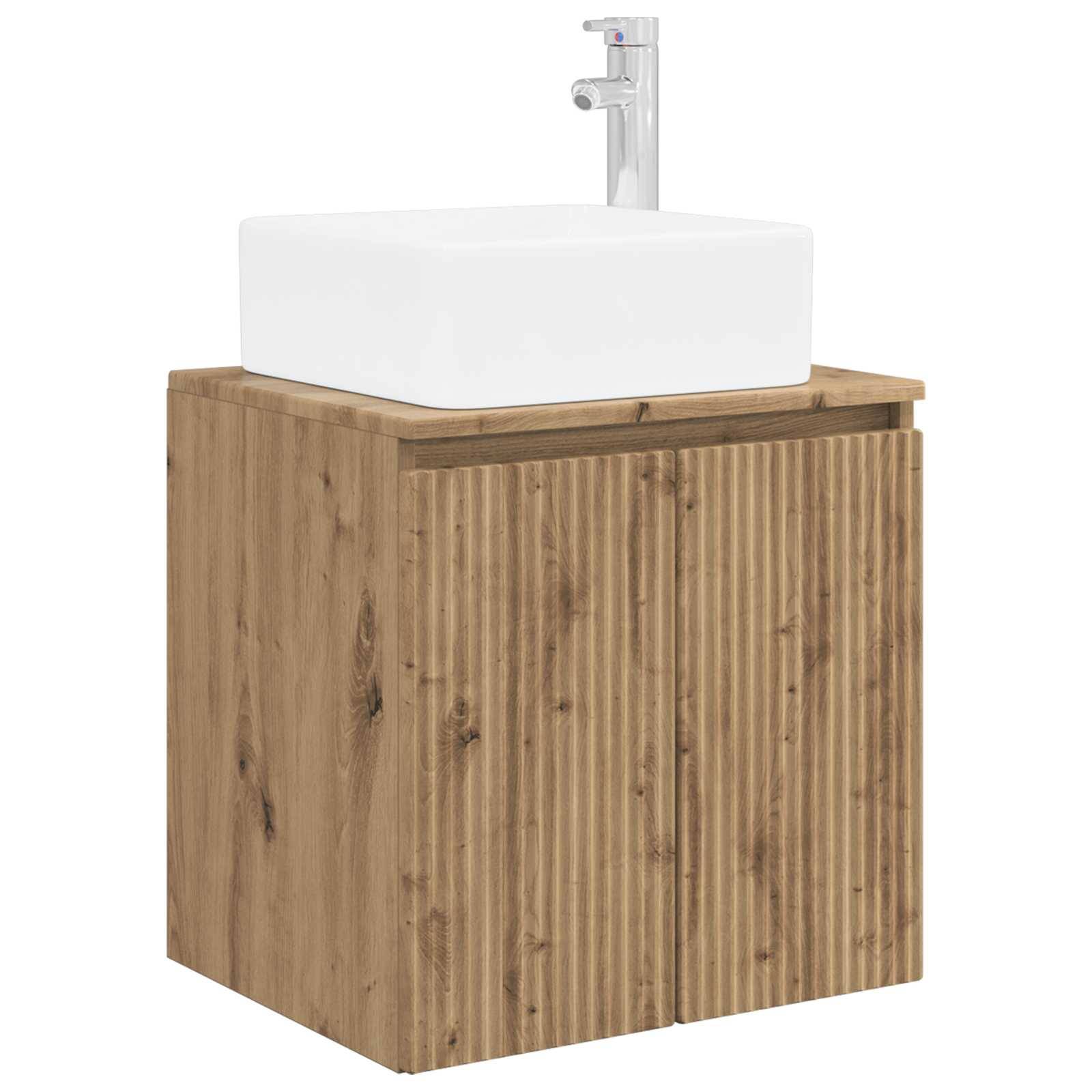 vidaXL Wandmontierte Waschtisch Artisan-Eiche 49,5 x 41 x 63 cm