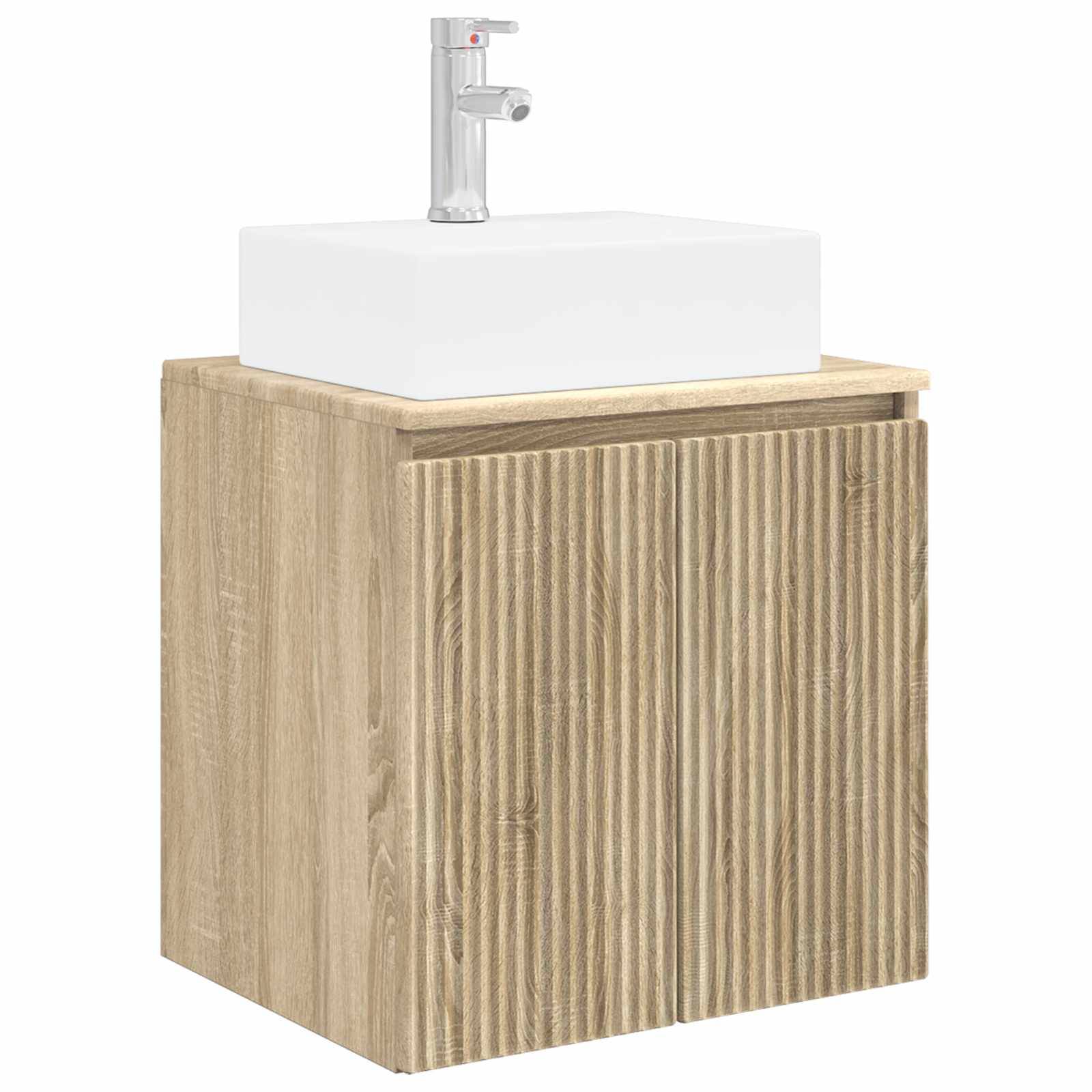 vidaXL Wandmontierte Waschtisch Sonoma-Eiche 49,5 x 41 x 62,5 cm