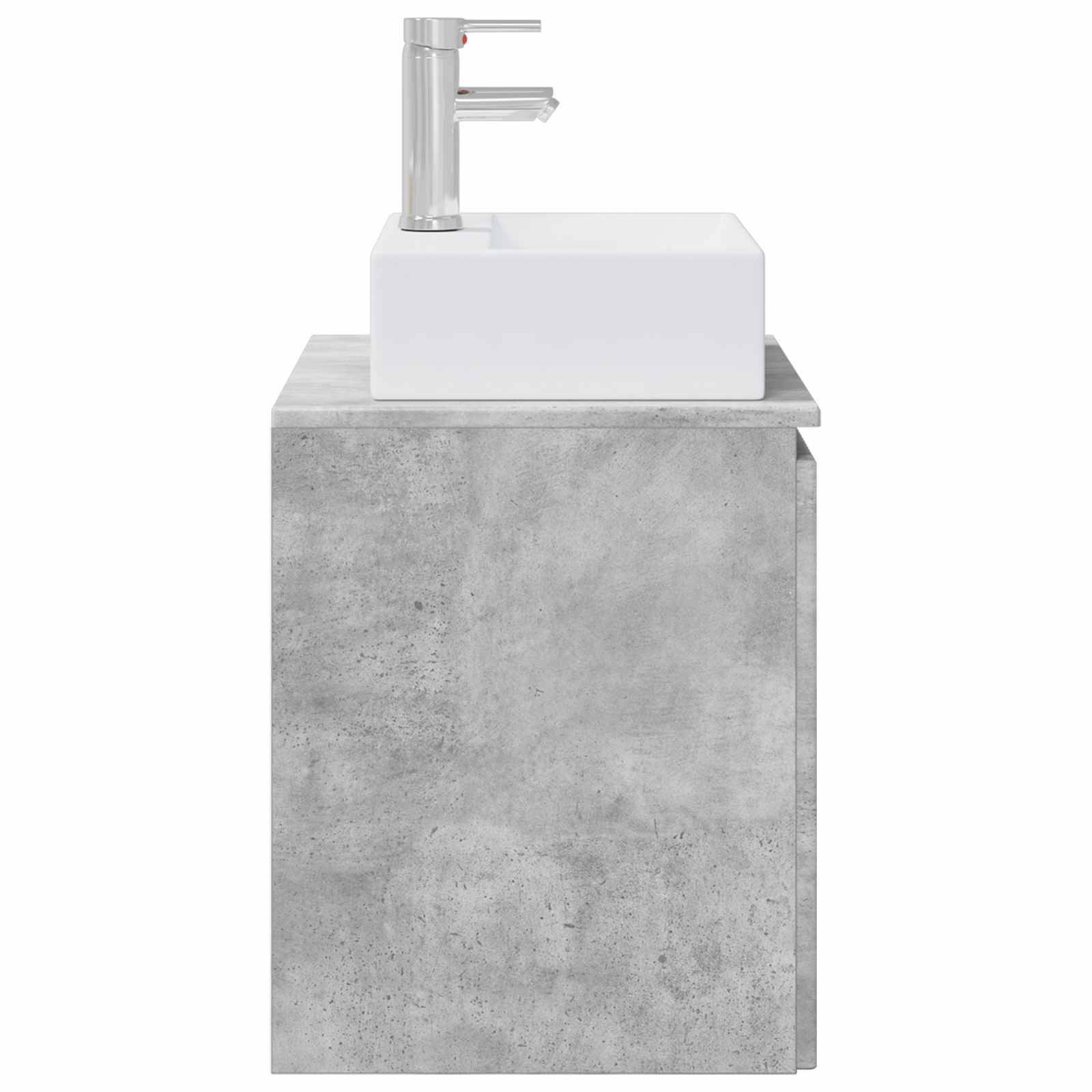 vidaXL Wandmontierte Waschtisch Betongrau 49,5 x 41 x 62,5 cm