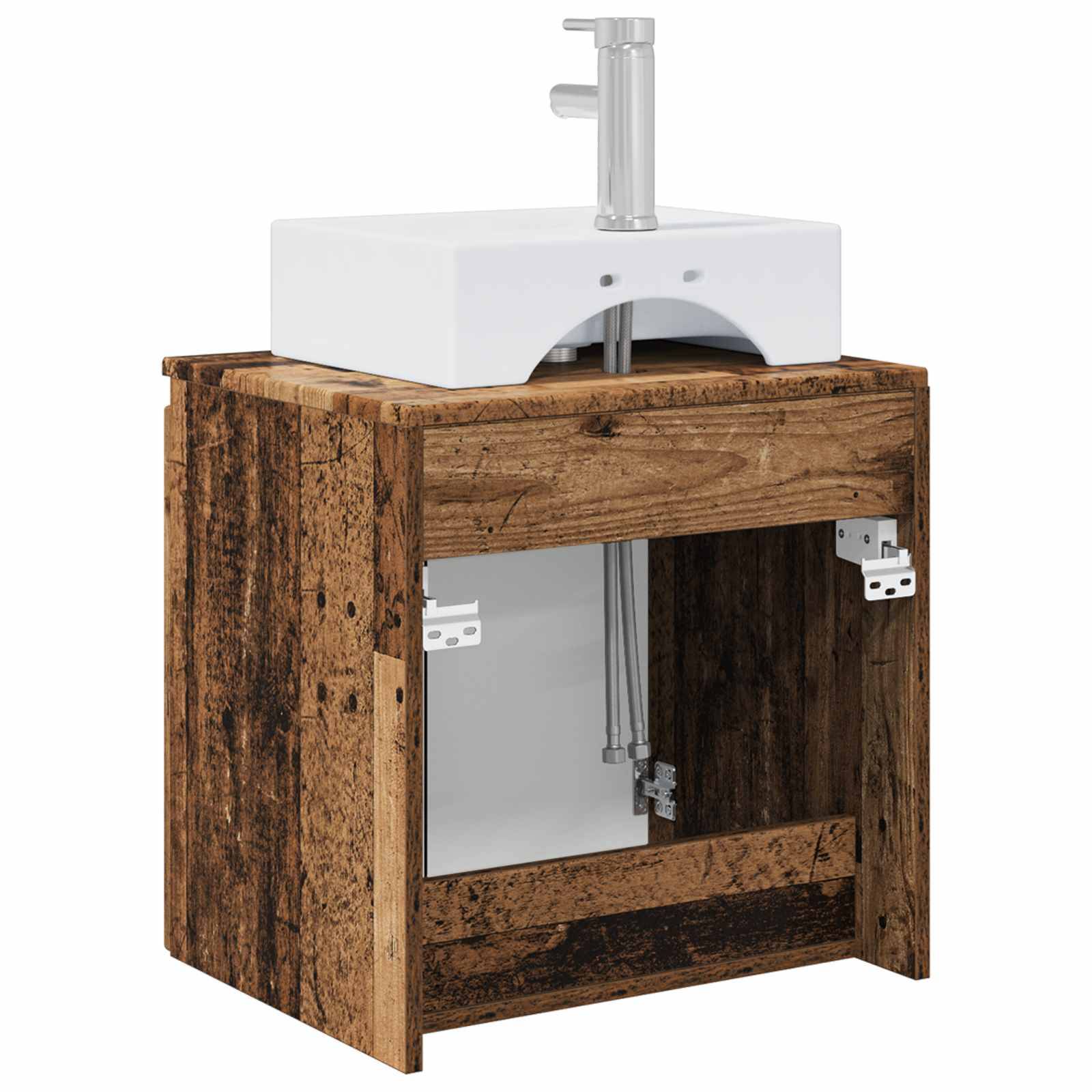 vidaXL Wandmontierte Waschtisch Altholz 49,5 x 41 x 62,5 cm