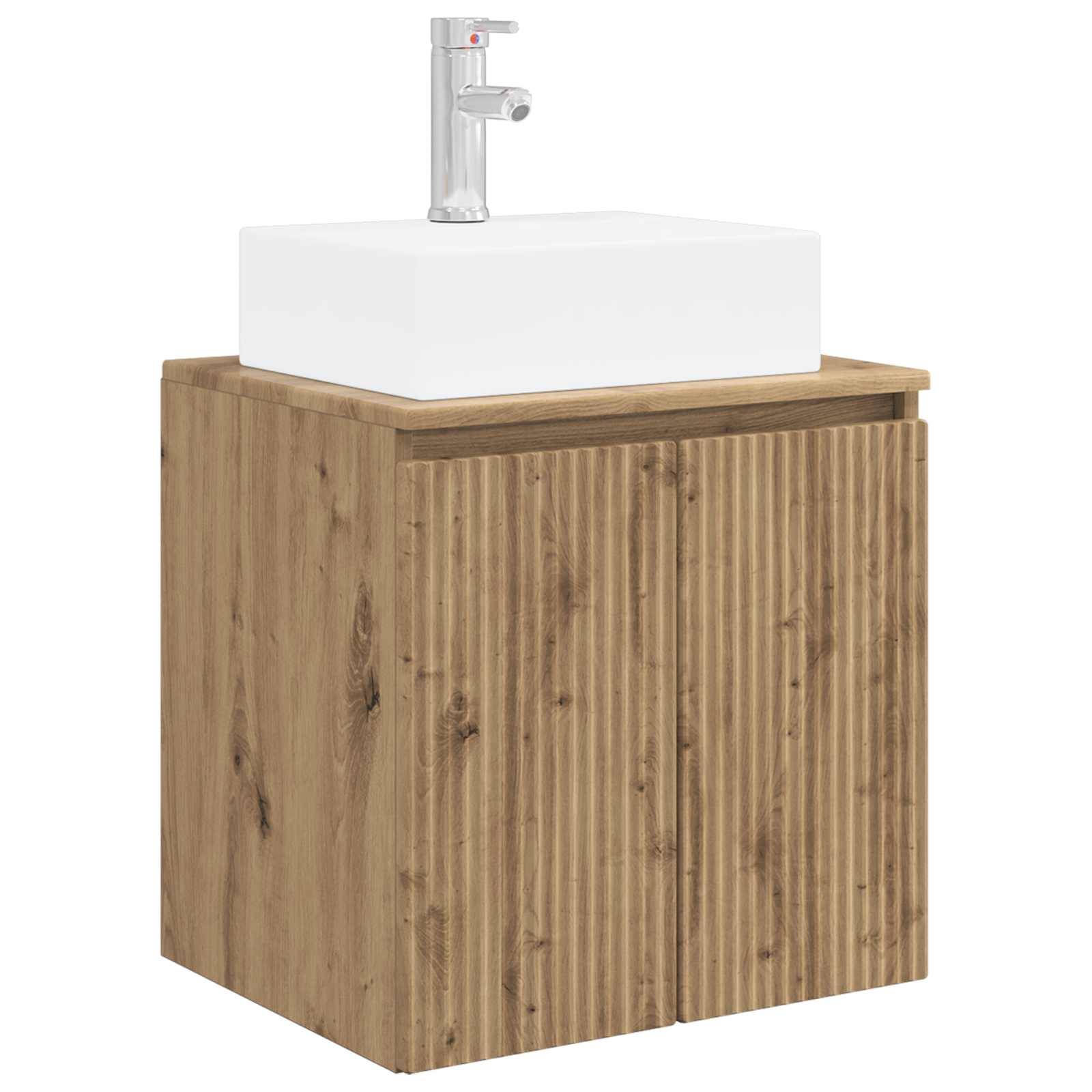 vidaXL Wandmontierte Waschtisch Artisan-Eiche 49,5 x 41 x 62,5 cm