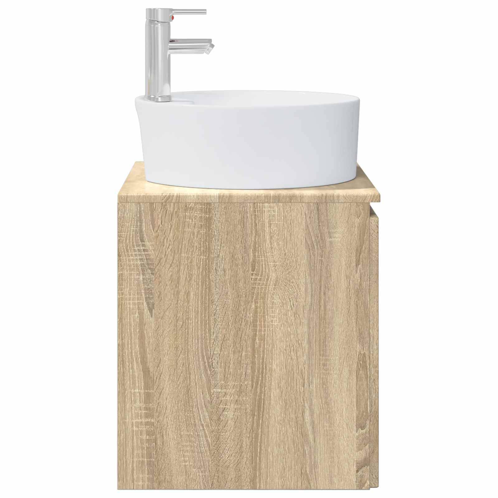 vidaXL Wandmontierte Waschtisch Sonoma-Eiche 49,5 x 44,5 x 65 cm