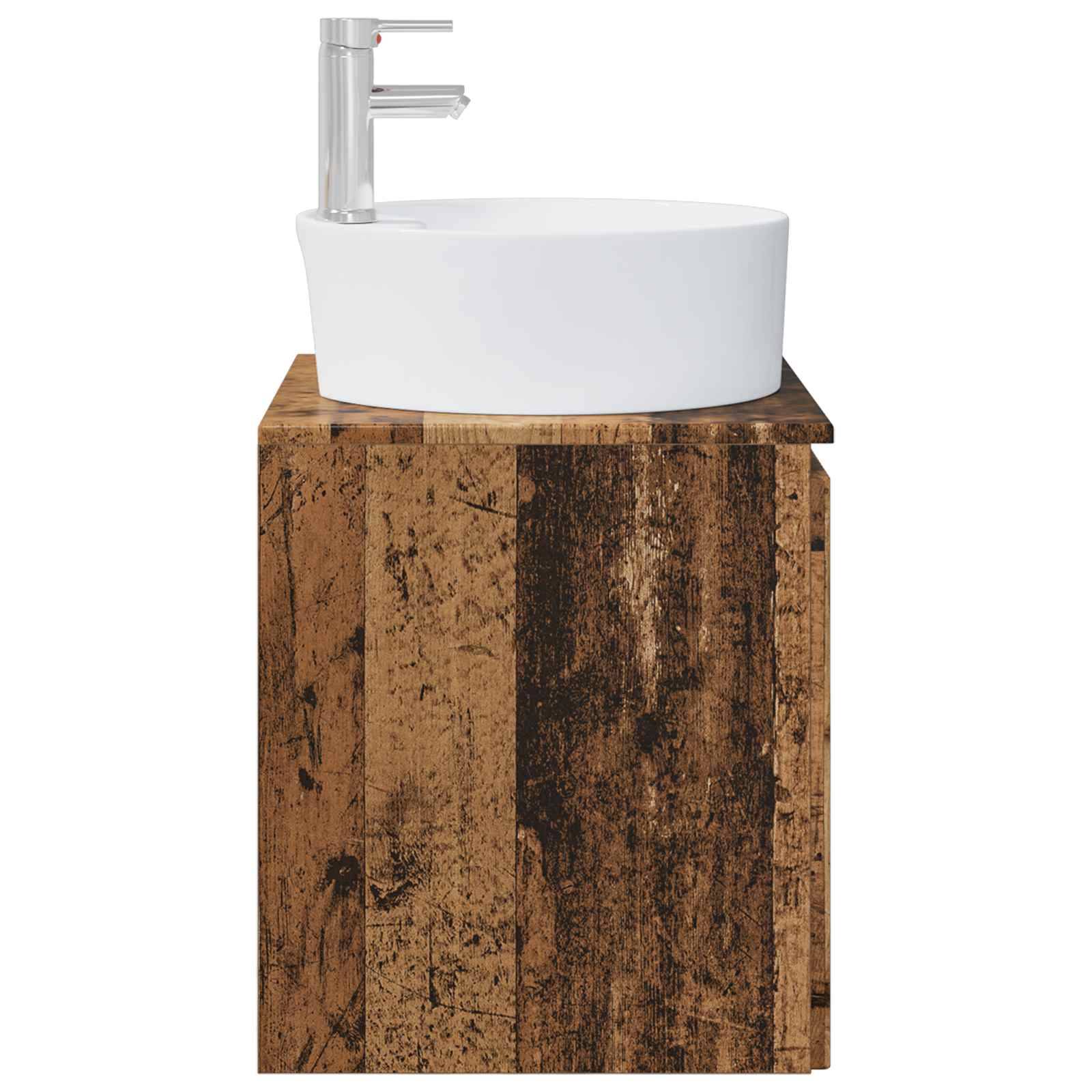 vidaXL Wandmontierte Waschtisch Altholz 49,5 x 44,5 x 65 cm