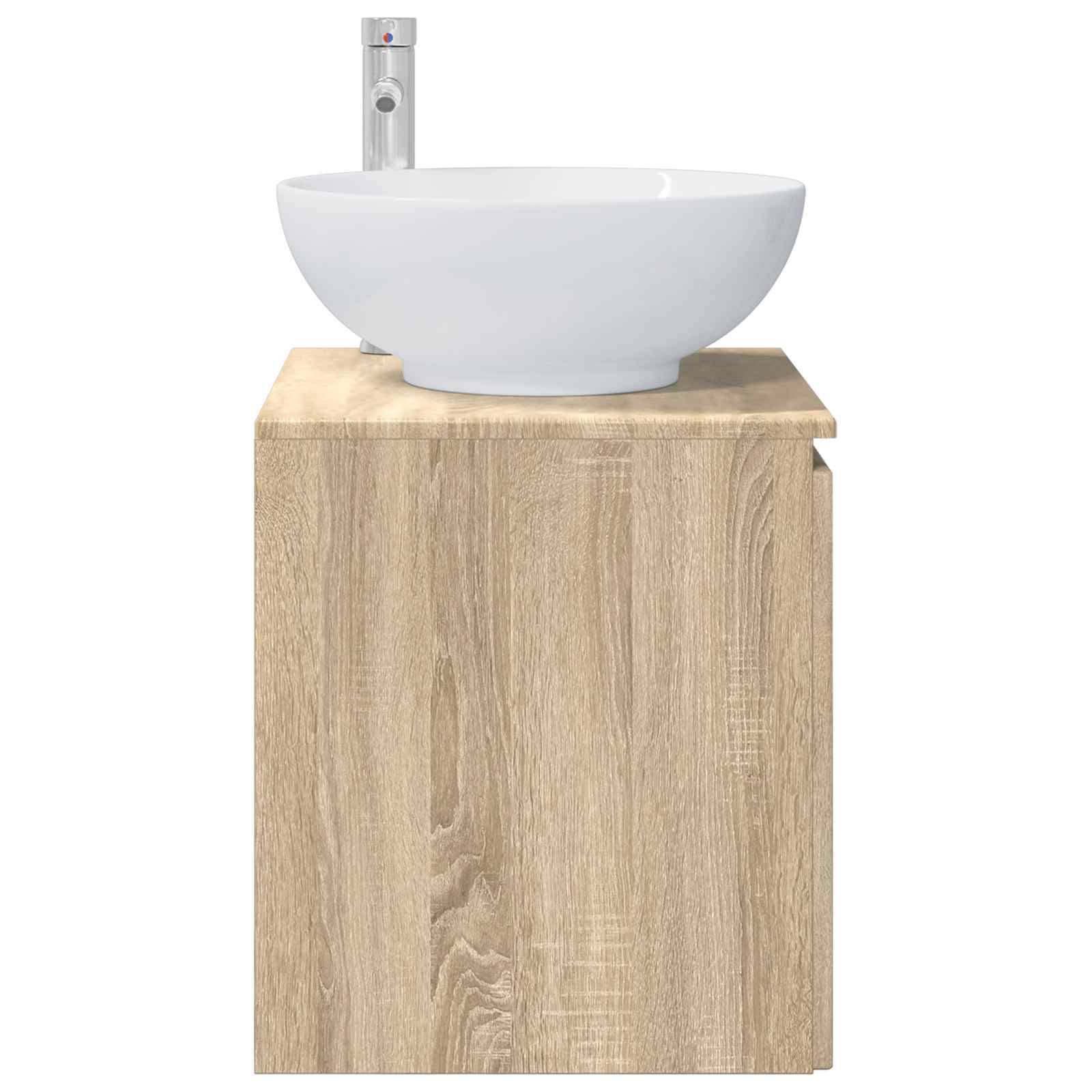 vidaXL Wandmontierte Waschtisch Sonoma-Eiche 49,5 x 44,5 x 65 cm
