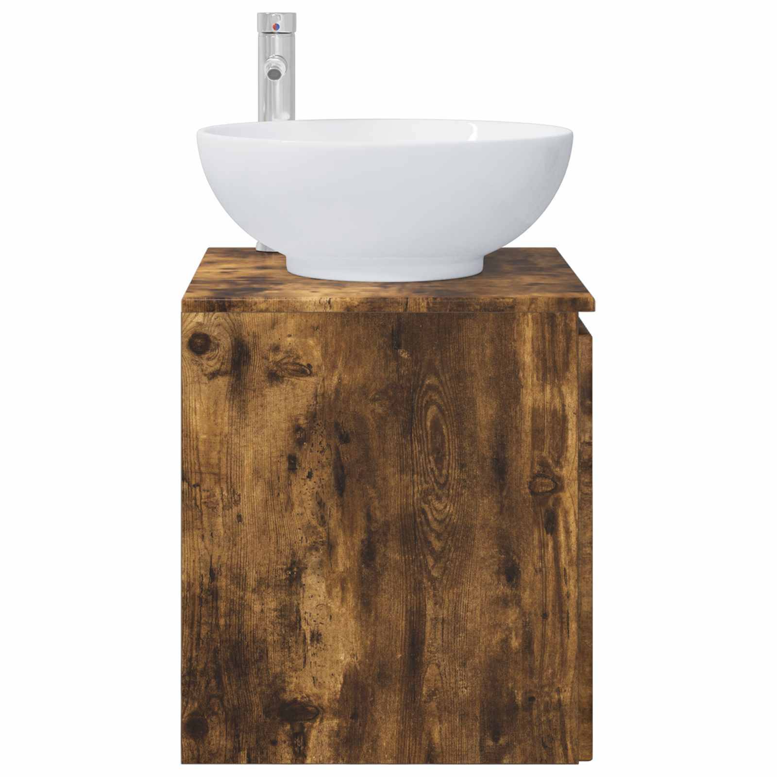 vidaXL Wandmontierte Waschtisch Geräucherte Eiche 49,5 x 44,5 x 65 cm