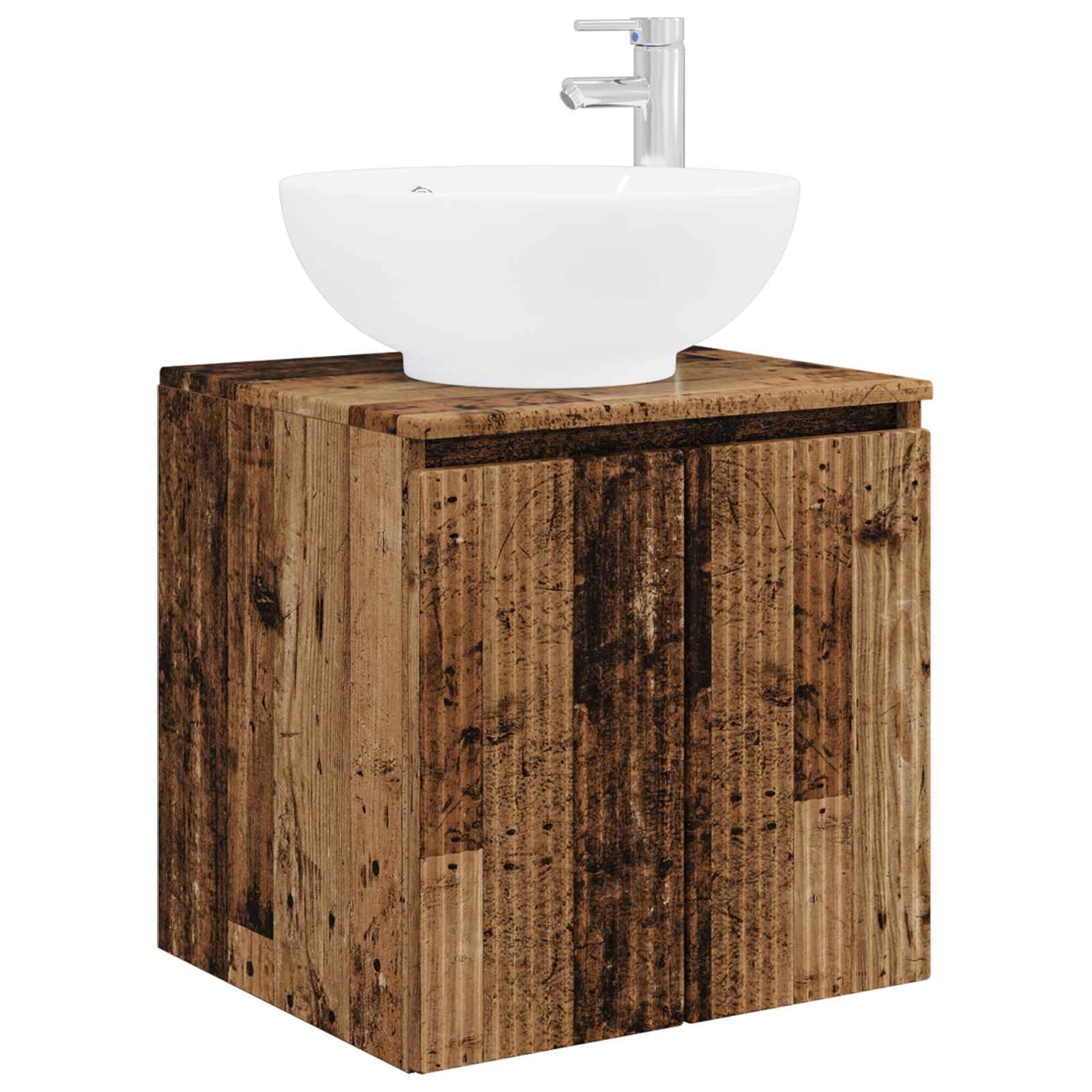 vidaXL Wandmontierte Waschtisch Altholz 49,5 x 44,5 x 65 cm