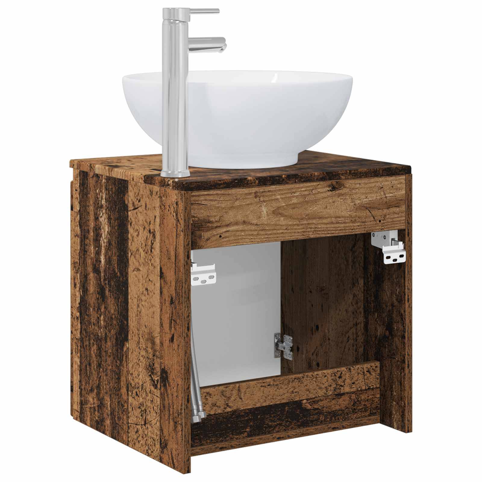 vidaXL Wandmontierte Waschtisch Altholz 49,5 x 44,5 x 65 cm
