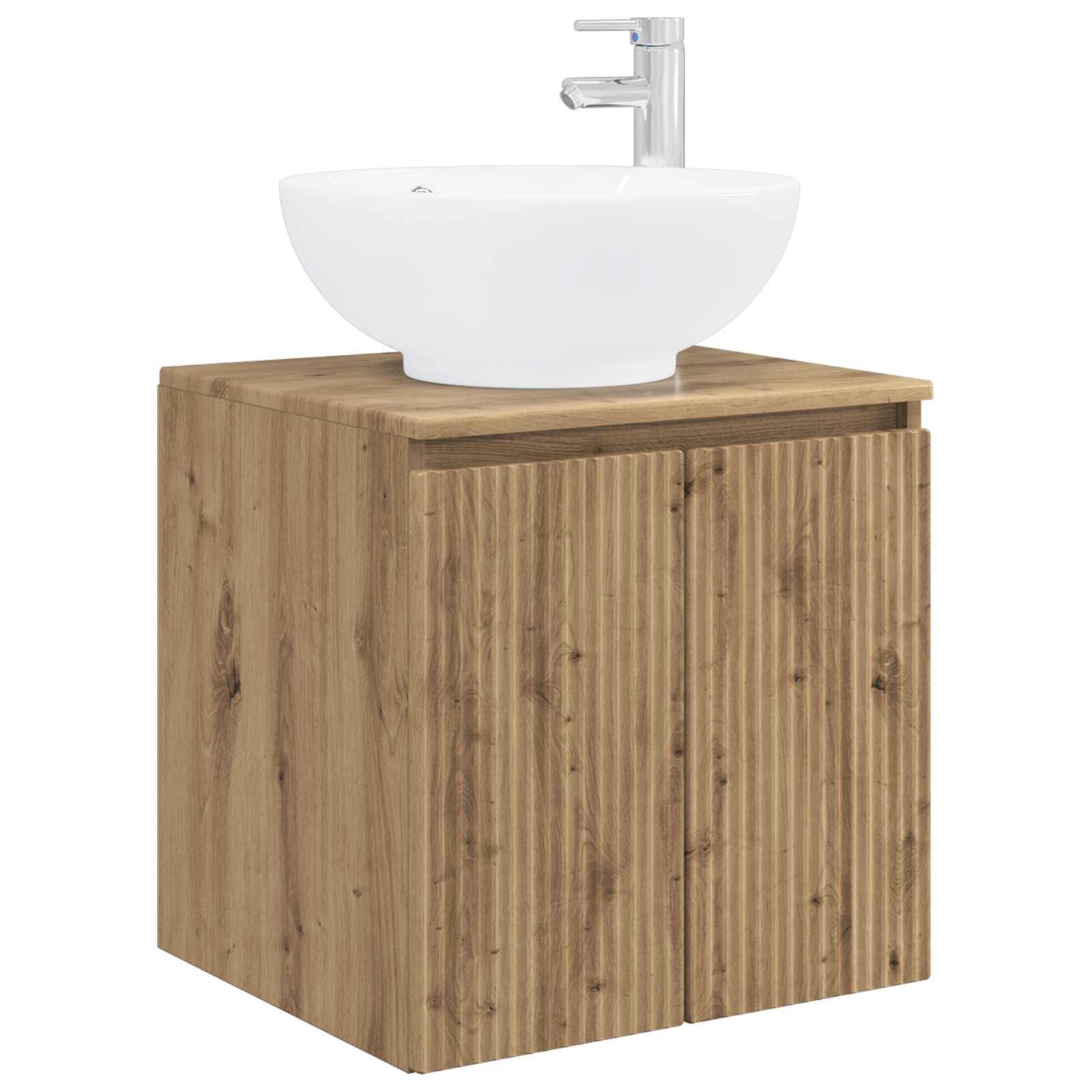 vidaXL Wandmontierte Waschtisch Artisan-Eiche 49,5 x 44,5 x 65 cm