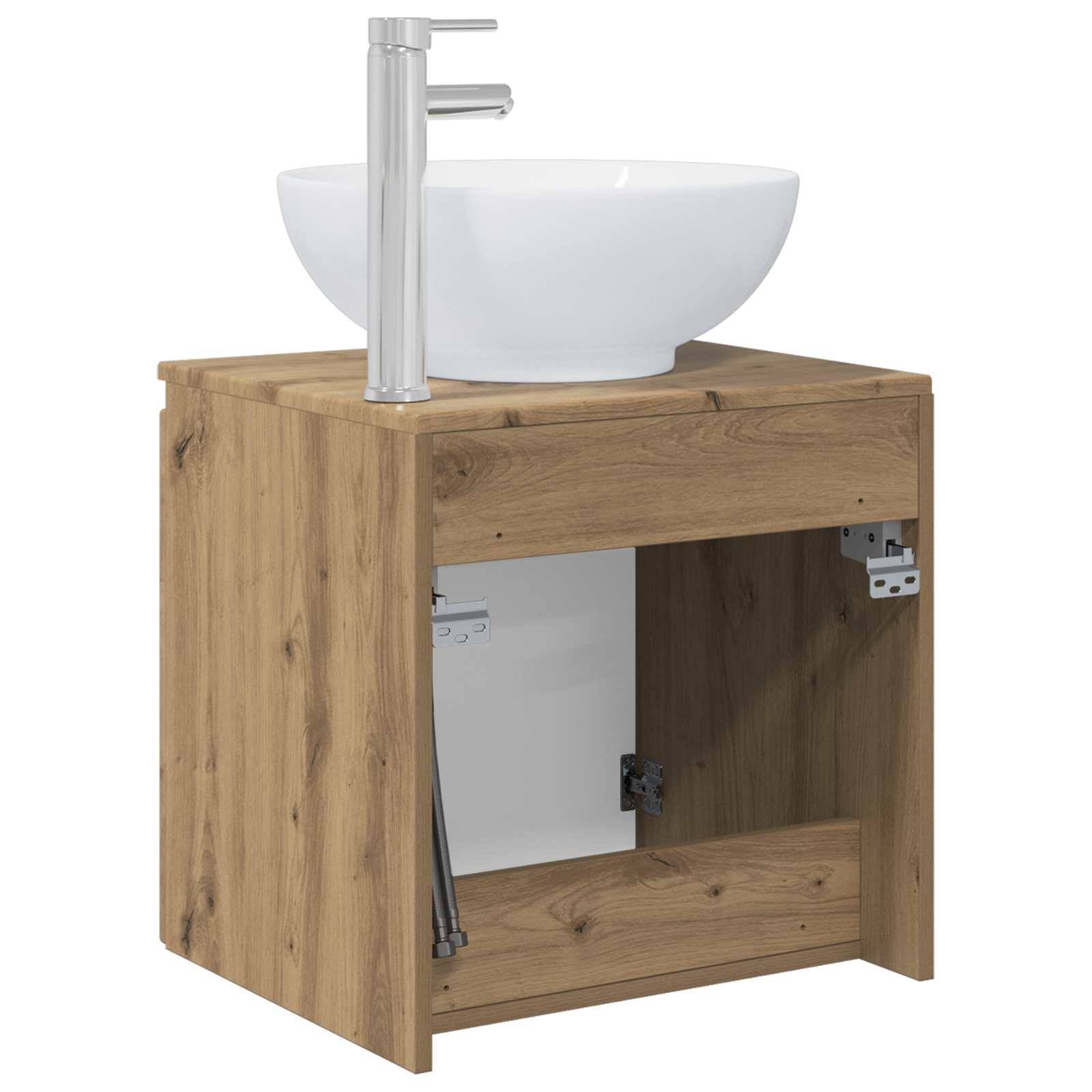 vidaXL Wandmontierte Waschtisch Artisan-Eiche 49,5 x 44,5 x 65 cm