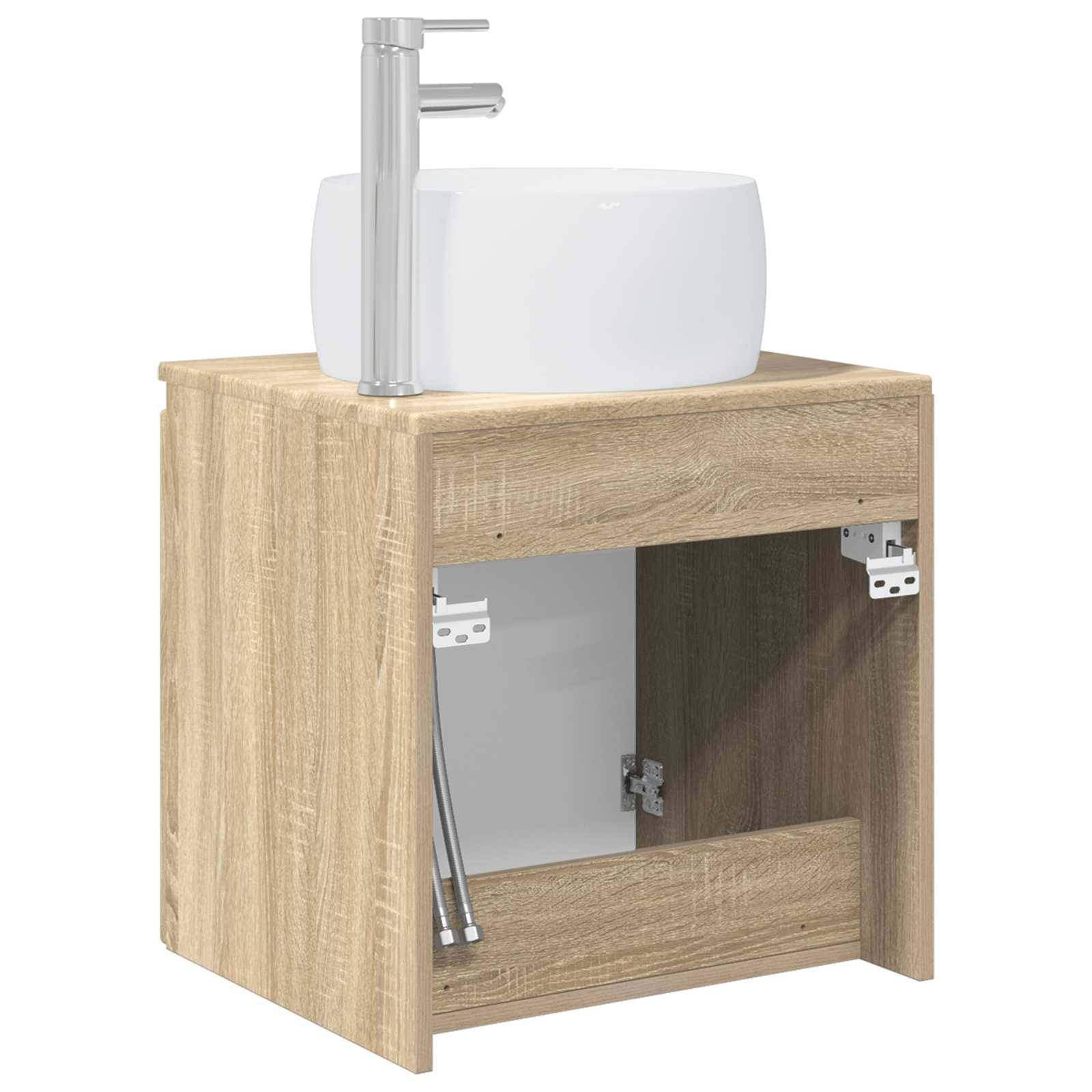 vidaXL Wandmontierte Waschtisch Sonoma-Eiche 49,5 x 44,5 x 66 cm