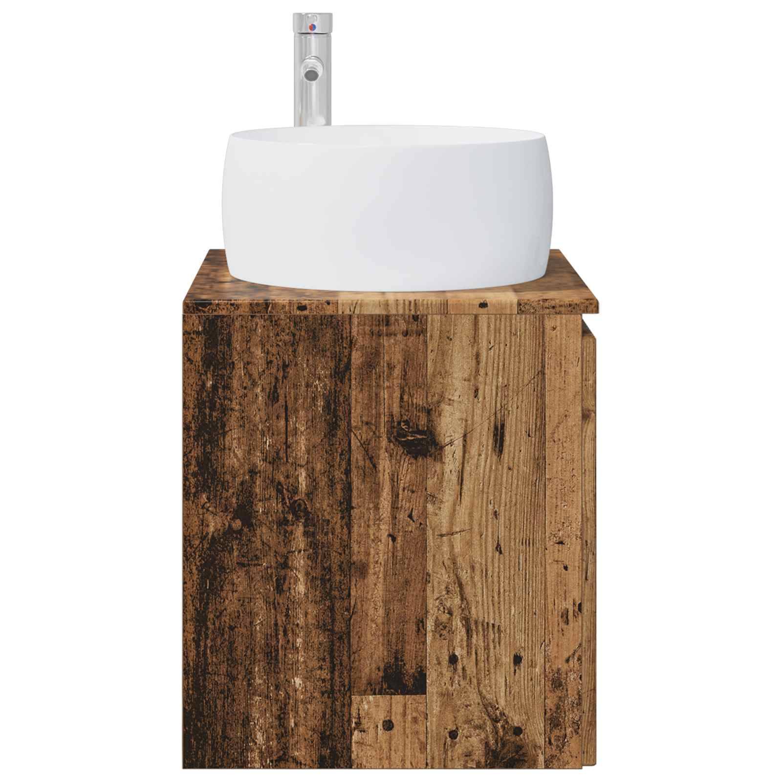 vidaXL Wandmontierte Waschtisch Altholz 49,5 x 44,5 x 66 cm