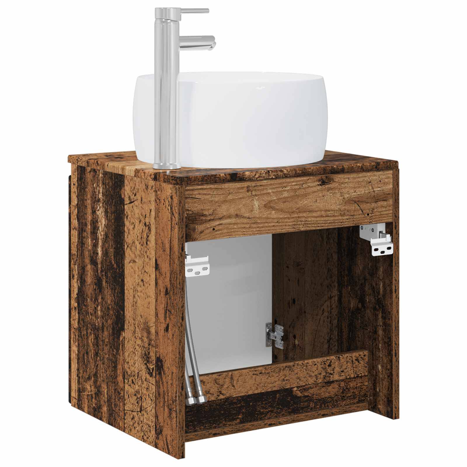 vidaXL Wandmontierte Waschtisch Altholz 49,5 x 44,5 x 66 cm