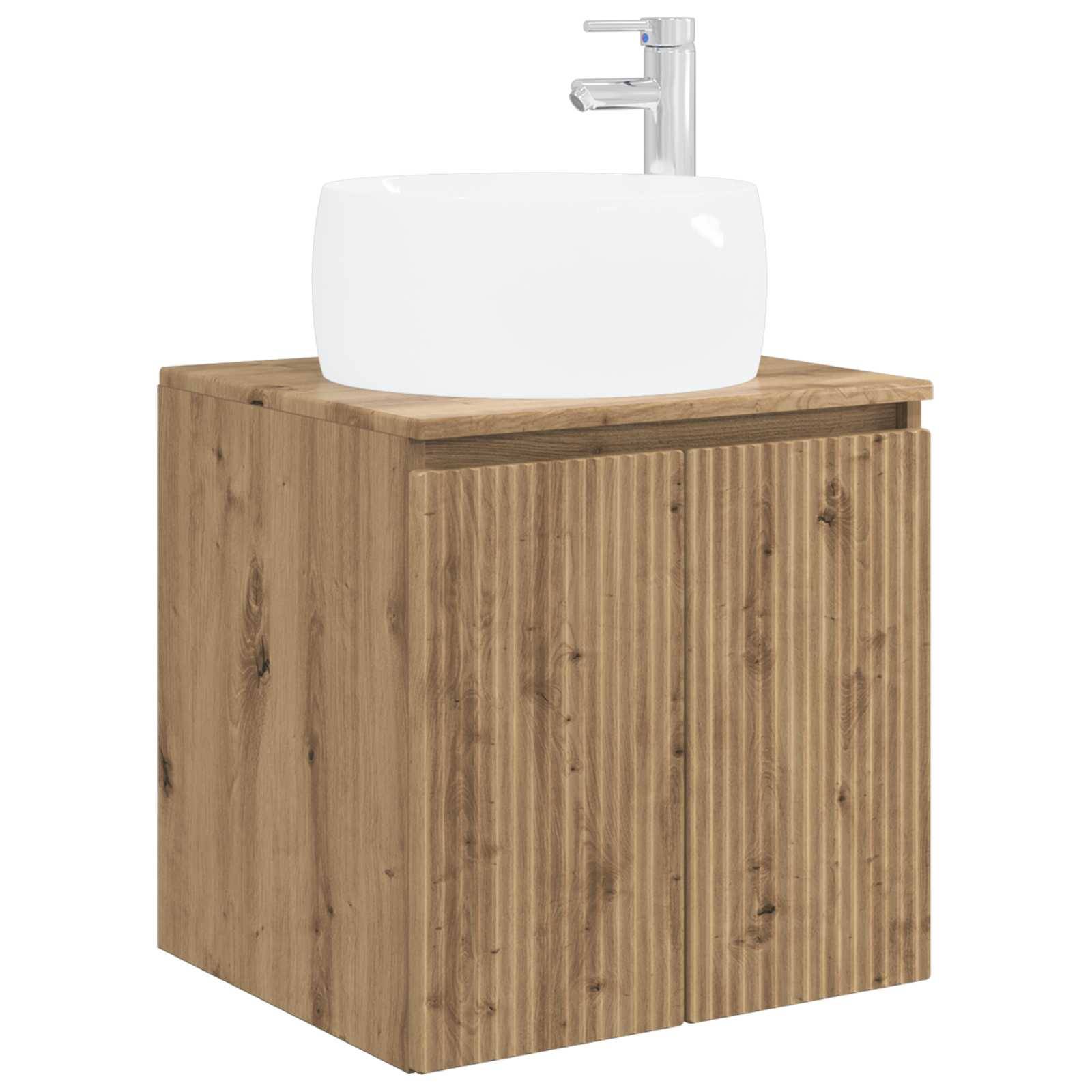 vidaXL Wandmontierte Waschtisch Artisan-Eiche 49,5 x 44,5 x 66 cm