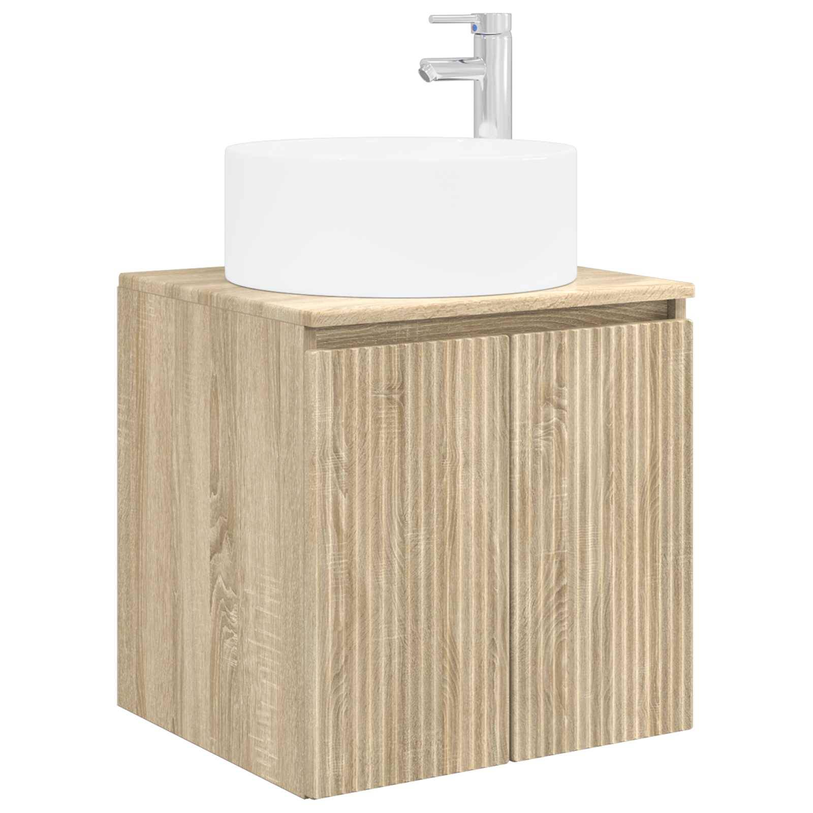 vidaXL Wandmontierte Waschbecken-Vanität Sonoma-Eiche