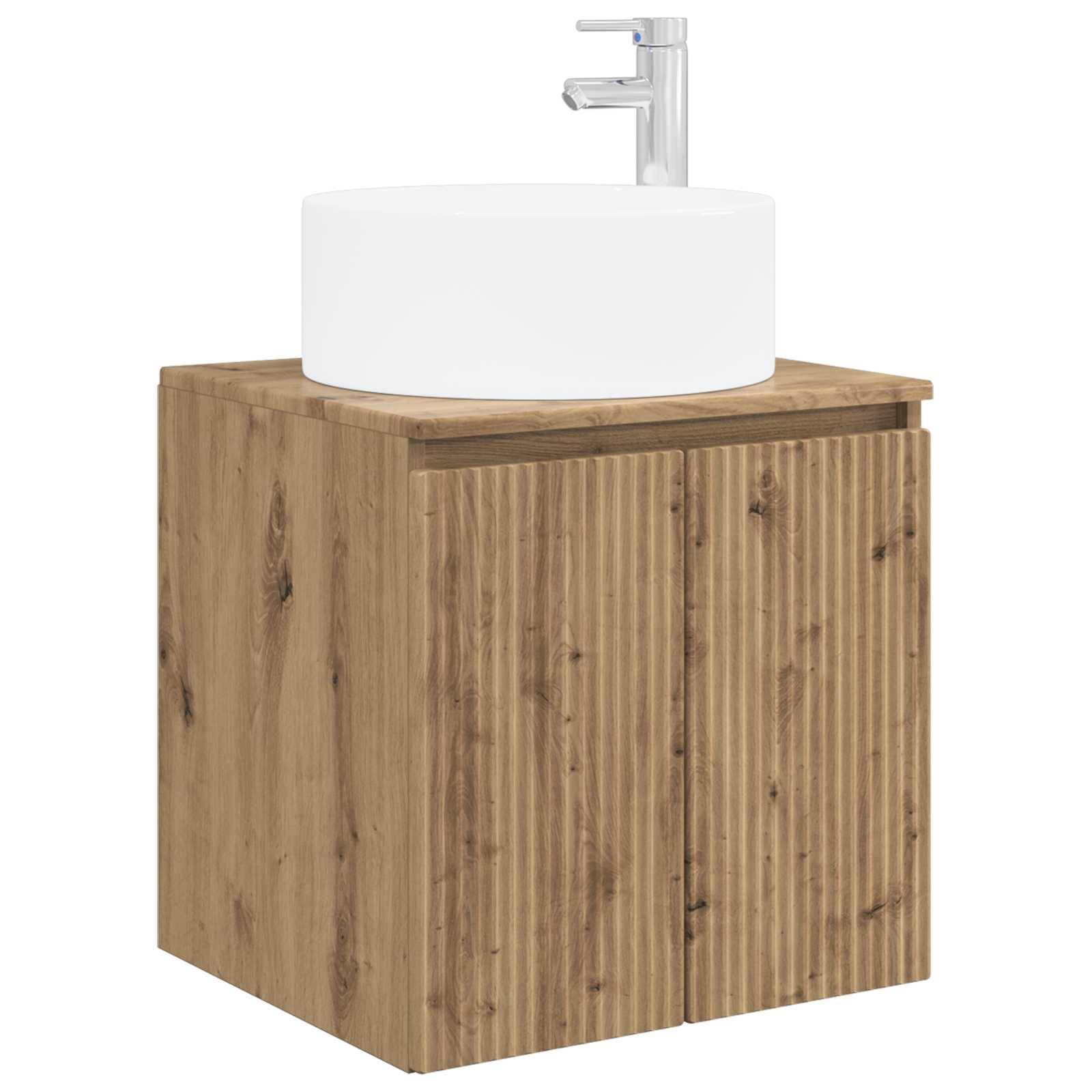 vidaXL Wandmontierte Waschbecken-Vanität Artisan-Eiche