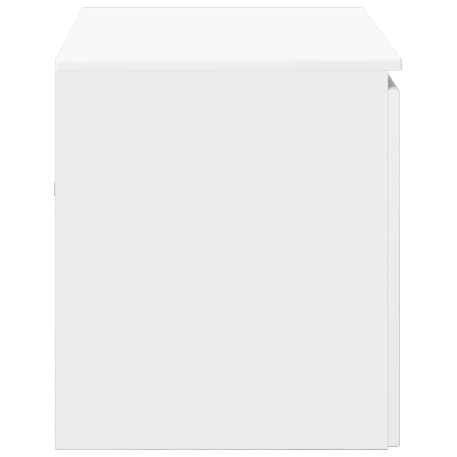 vidaXL Wandmontierter Badezimmerschrank Weiß 62,5 x 44,5 x 50 cm