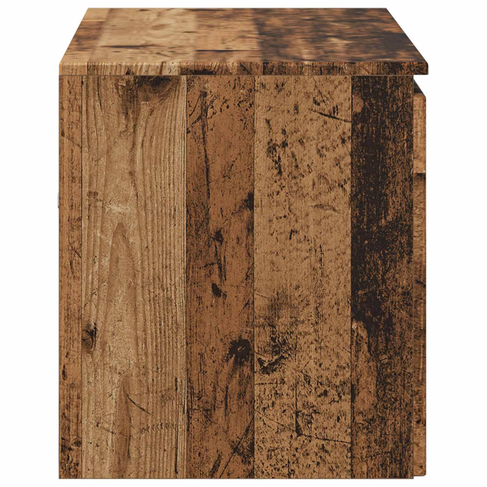 vidaXL Wandmontierter Badezimmerschrank Altholz 62,5 x 44,5 x 50 cm