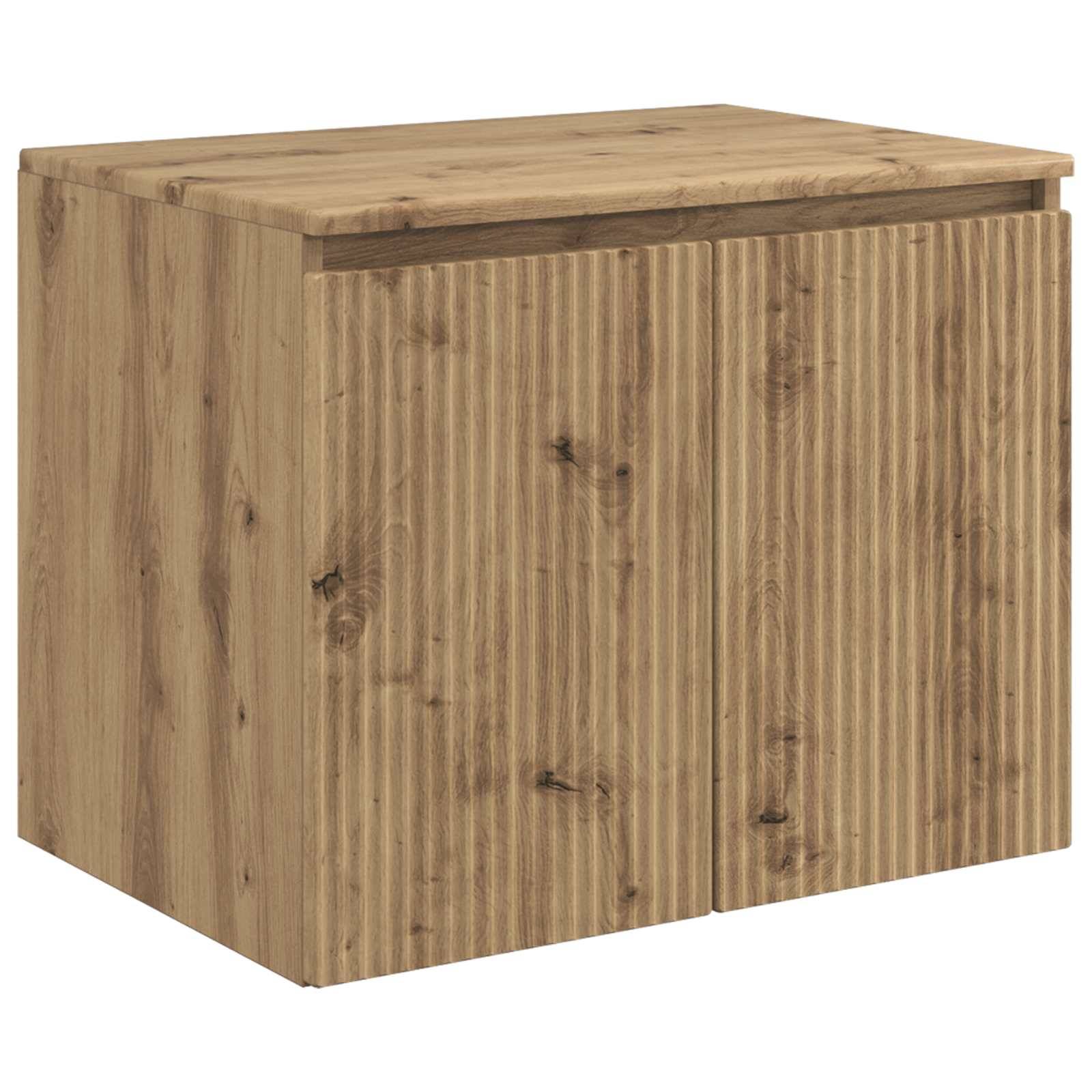 vidaXL Wandmontierter Badezimmerschrank Artisan-Eiche
