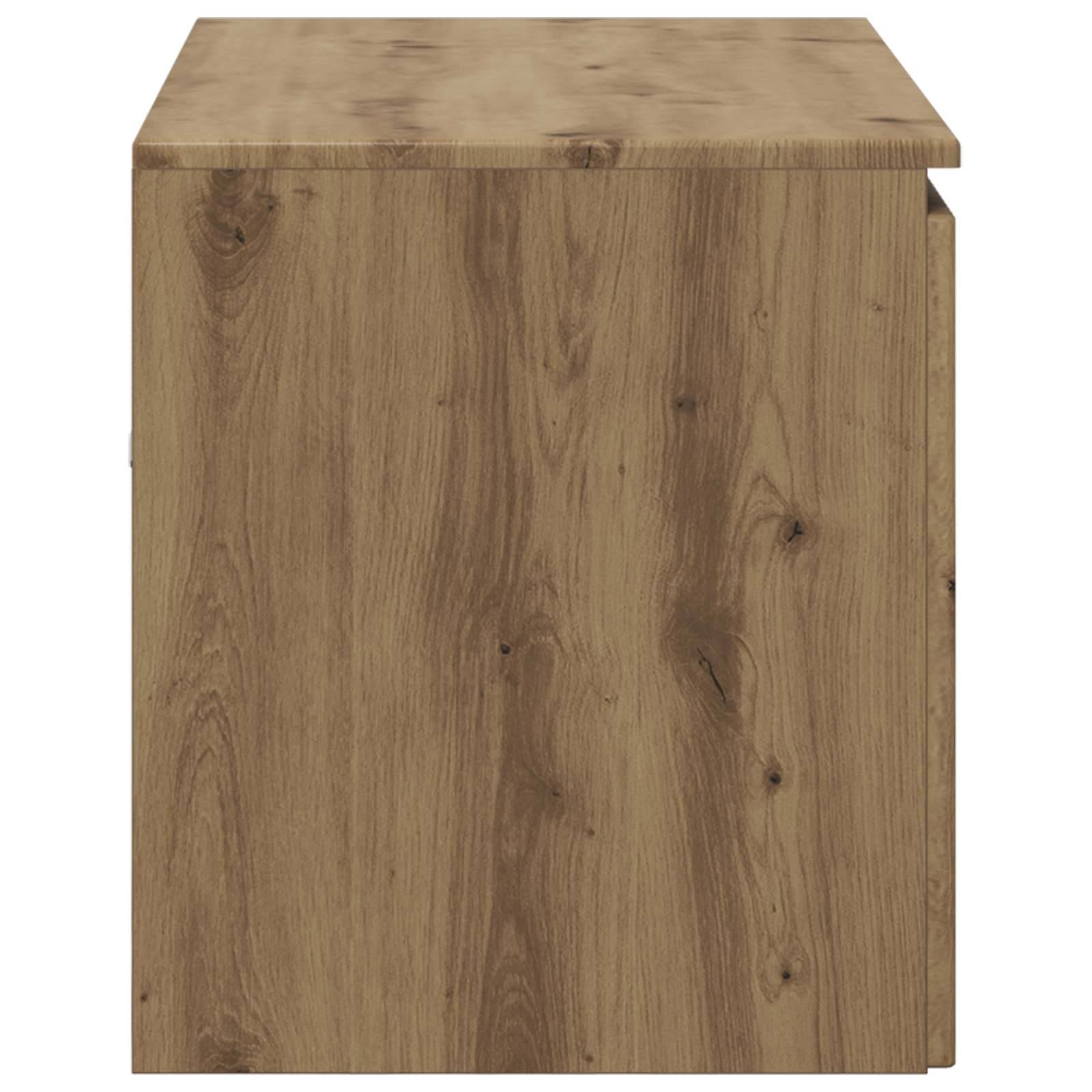 vidaXL Wandmontierter Badezimmerschrank Artisan-Eiche