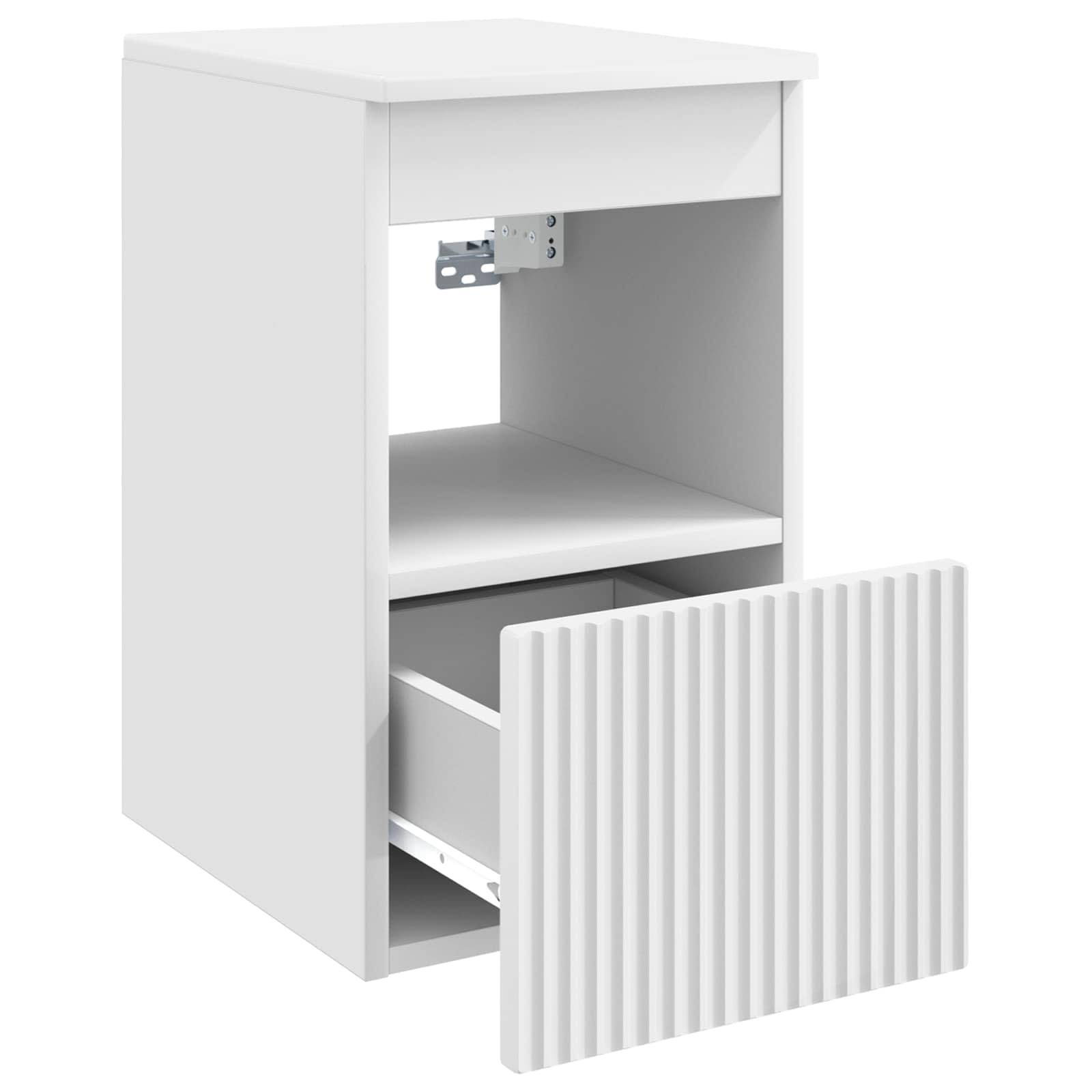 vidaXL Badezimmerschrank Weiß 30 x 35 x 50 cm Holzwerkstoff