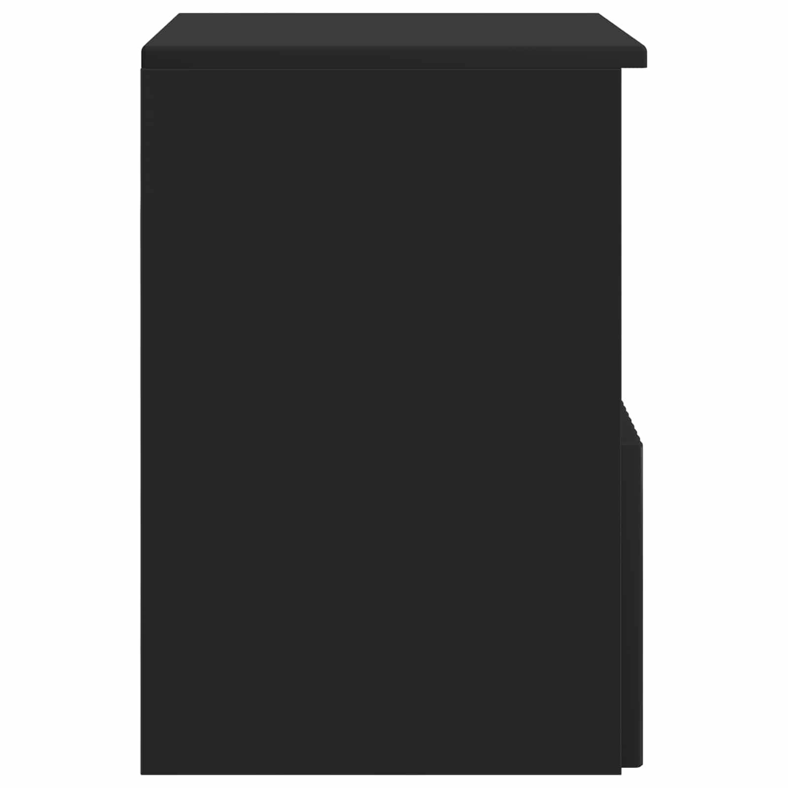 vidaXL Badezimmerschrank Schwarz 30 x 35 x 50 cm Holzwerkstoff