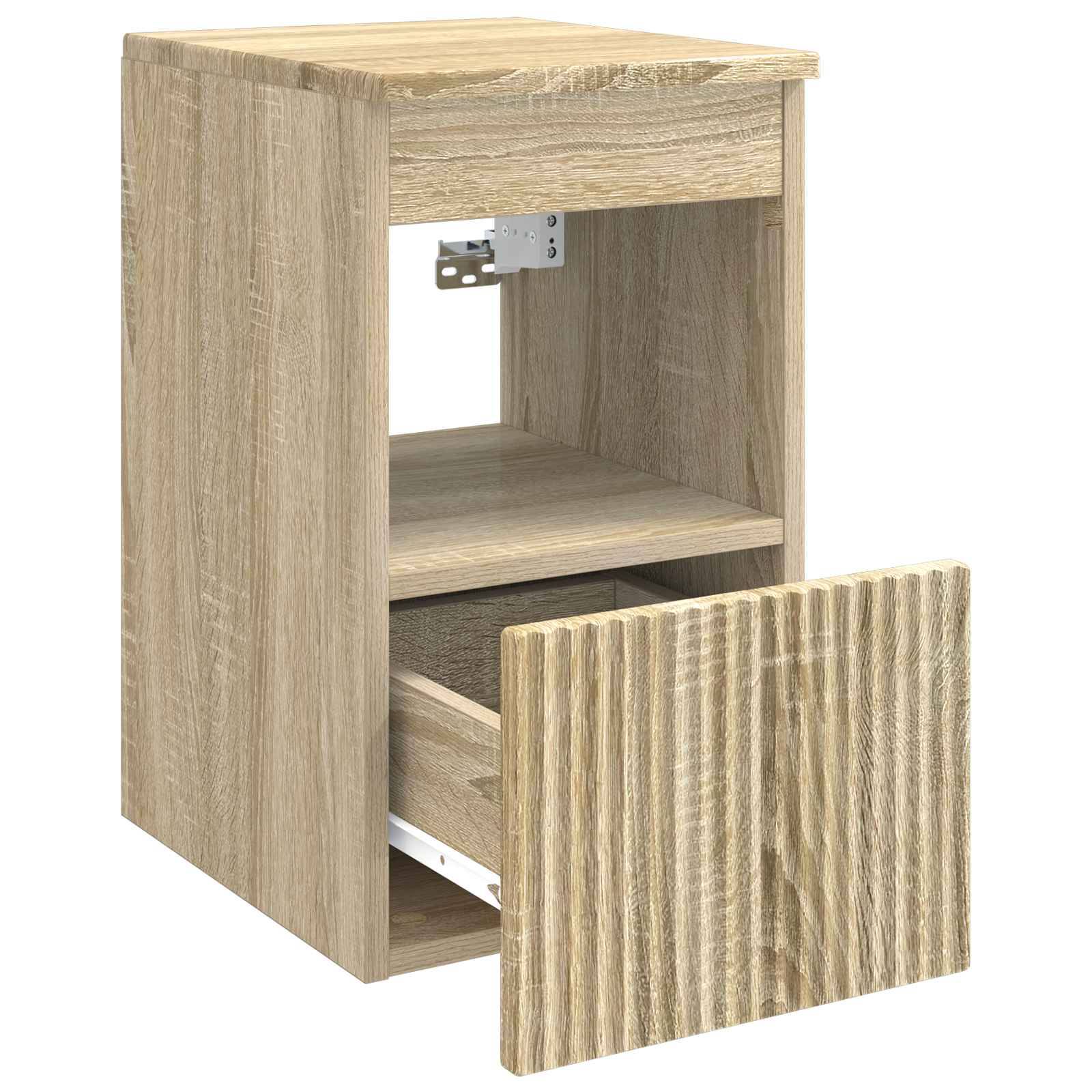 vidaXL Badezimmerschrank Sonoma-Eiche 30 x 35 x 50 cm Holzwerkstoff