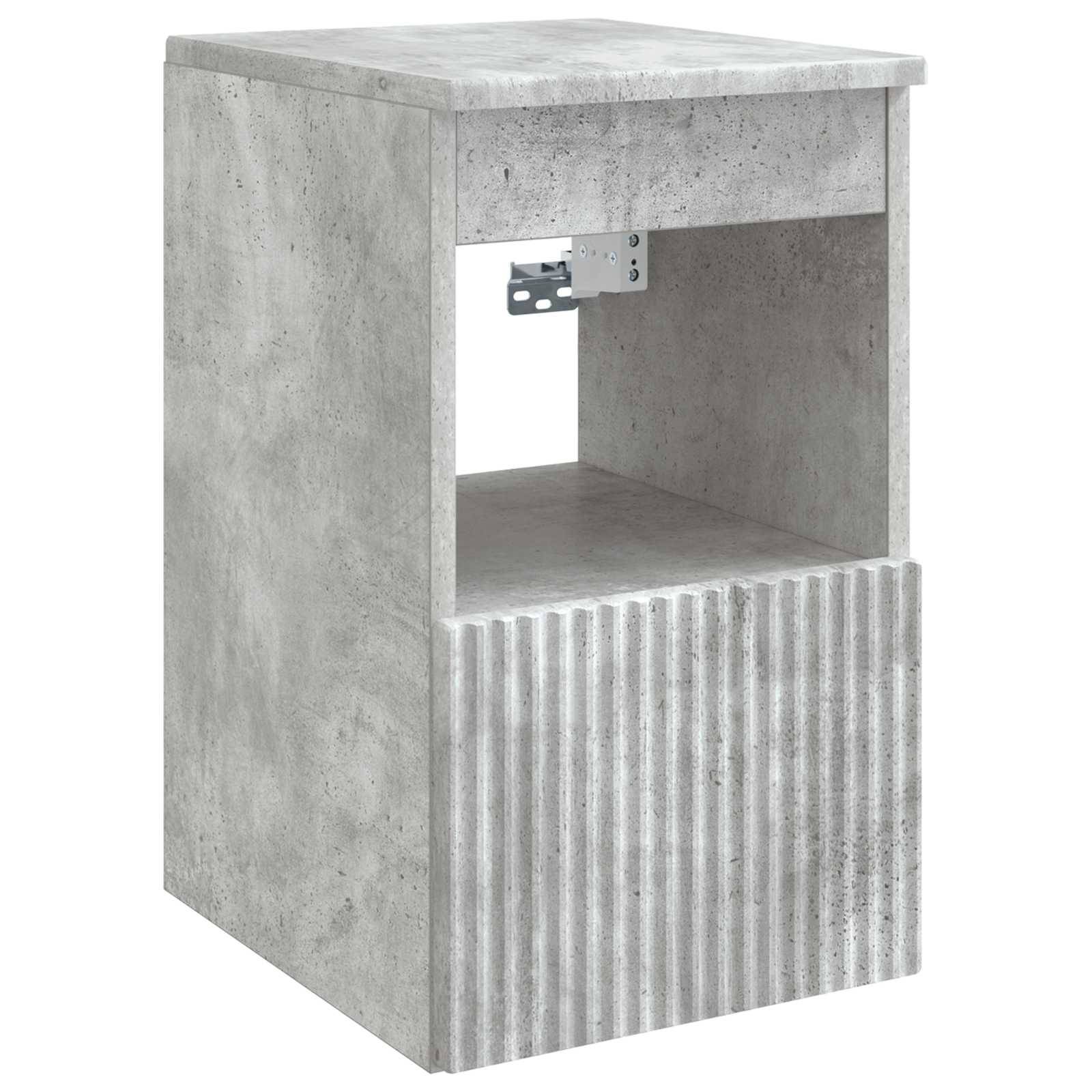 vidaXL Badezimmerschrank Betongrau 30 x 35 x 50 cm Holzwerkstoff