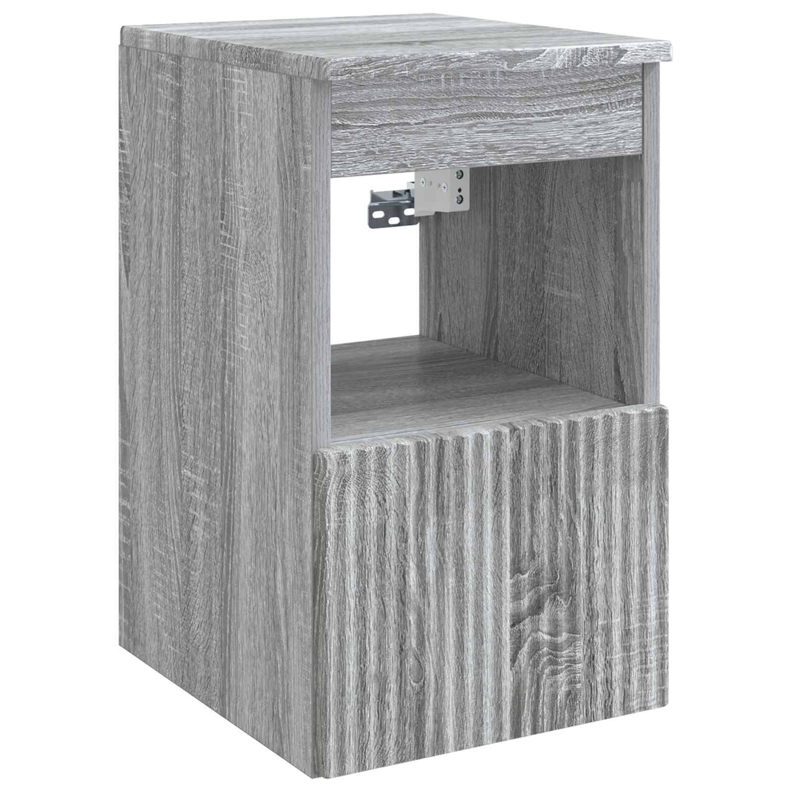 vidaXL Badezimmerschrank Grau Sonoma 30 x 35 x 50 cm Holzwerkstoff