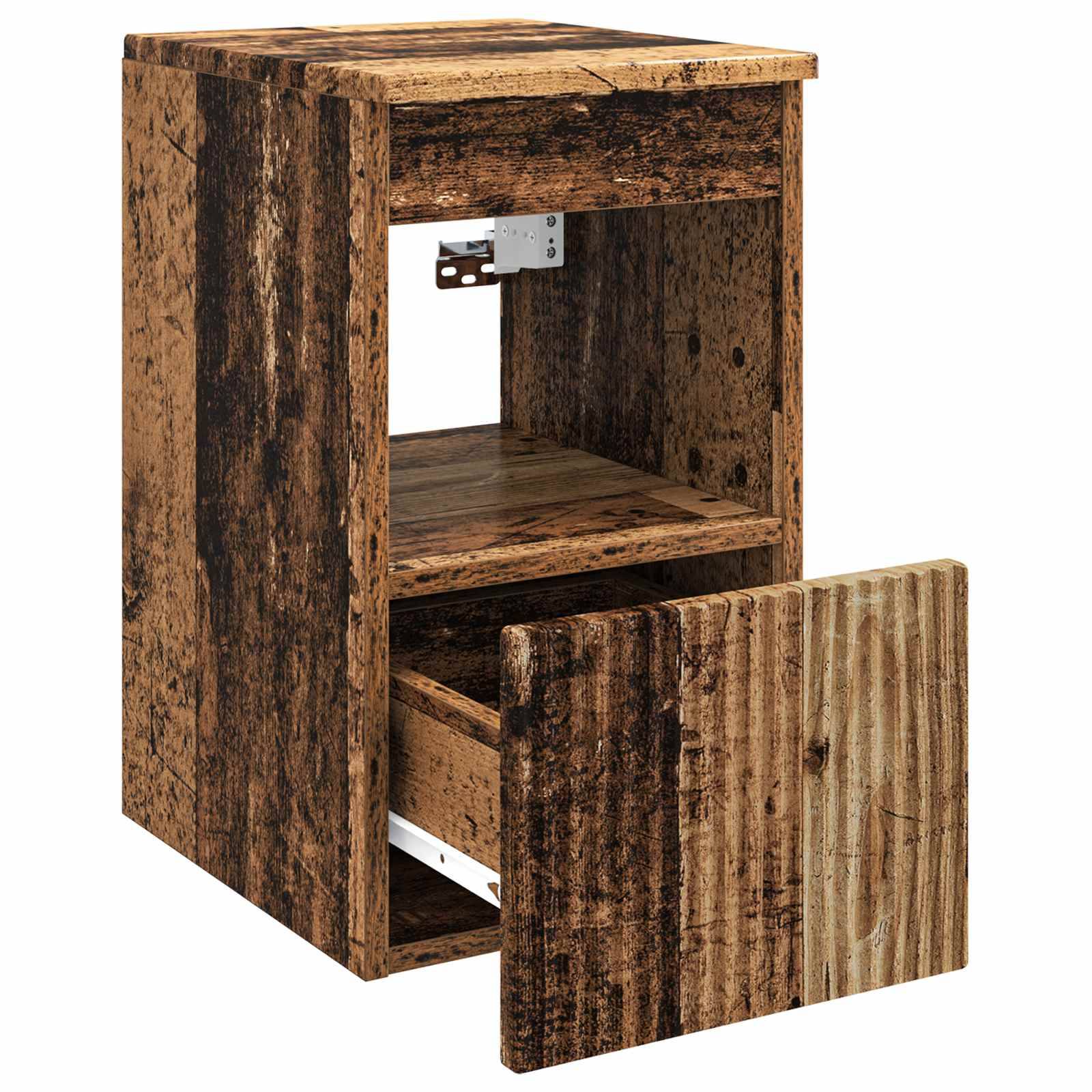 vidaXL Badezimmerschrank Altholz 30 x 35 x 50 cm Holzwerkstoff