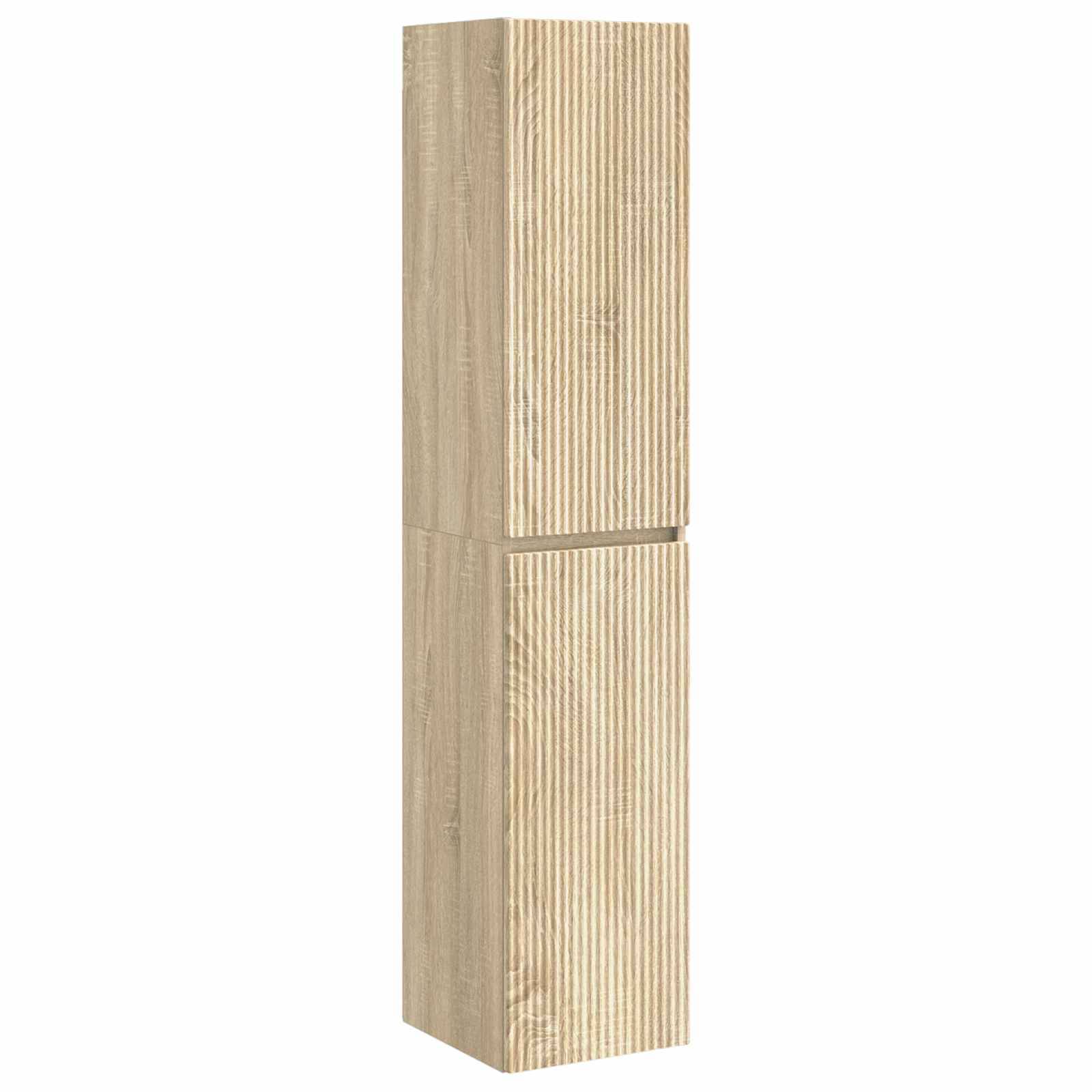 vidaXL Wandmontierter Badezimmerschrank Sonoma-Eiche