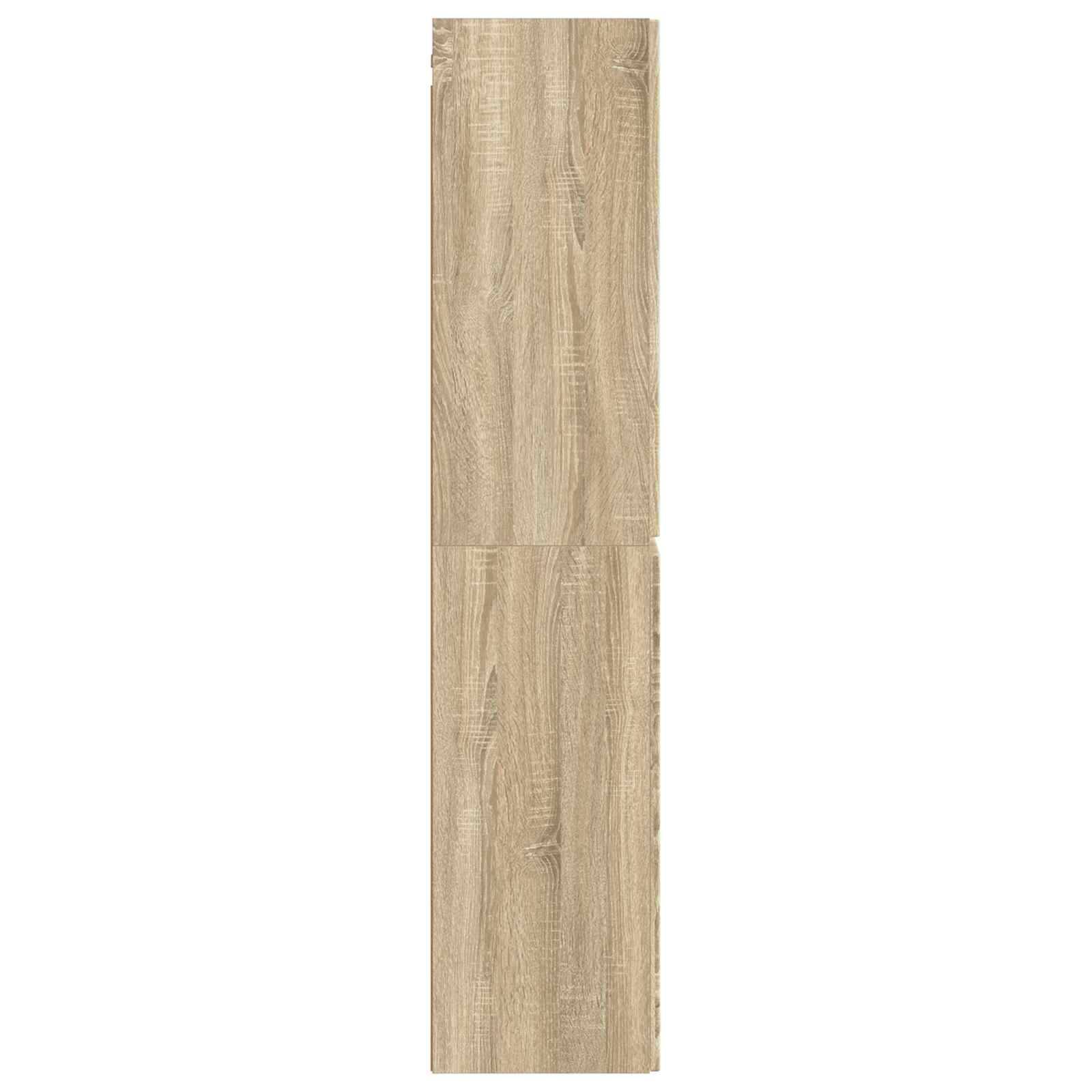 vidaXL Wandmontierter Badezimmerschrank Sonoma-Eiche