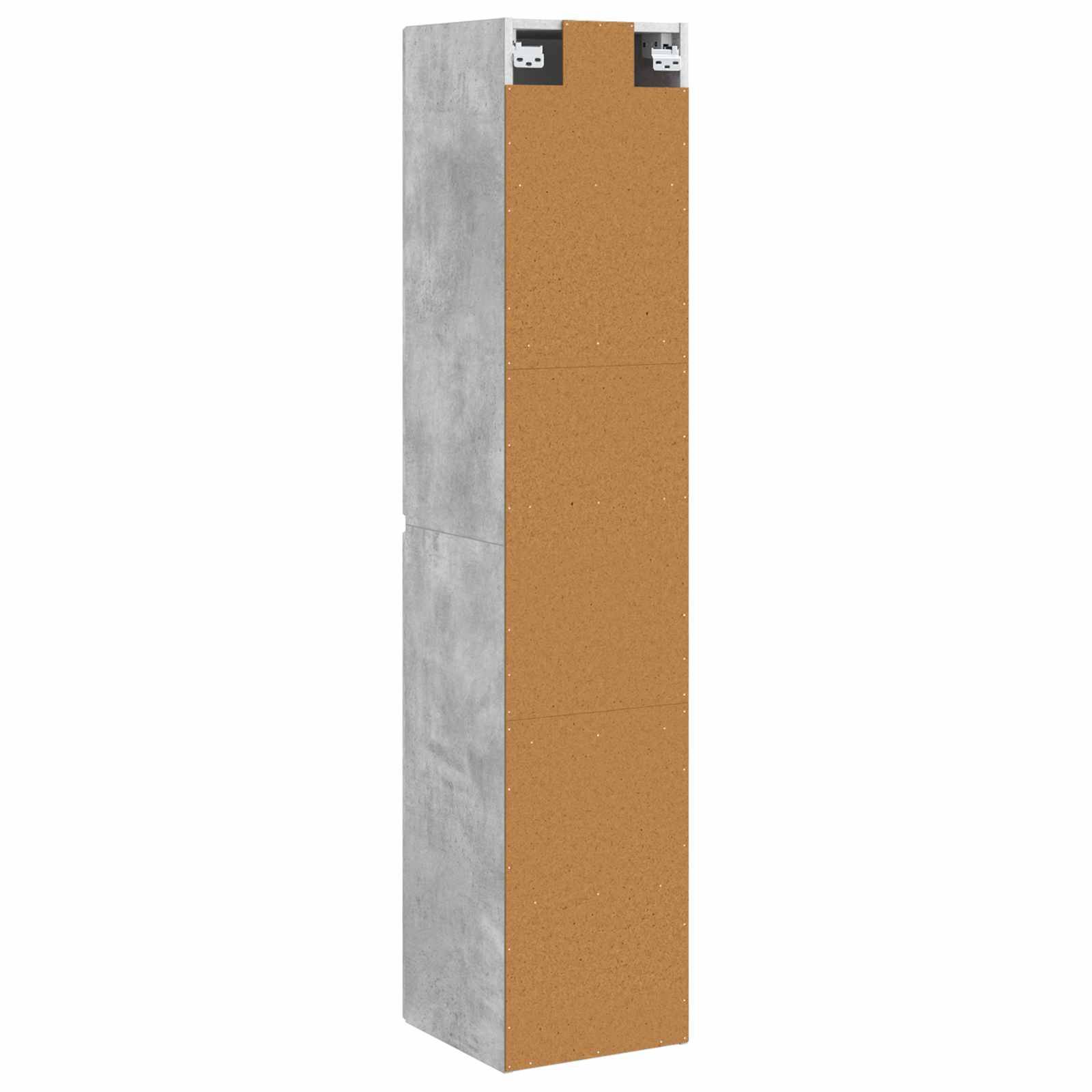 vidaXL Wandmontierter Badezimmerschrank Betongrau 33 x 34,5 x 160 cm