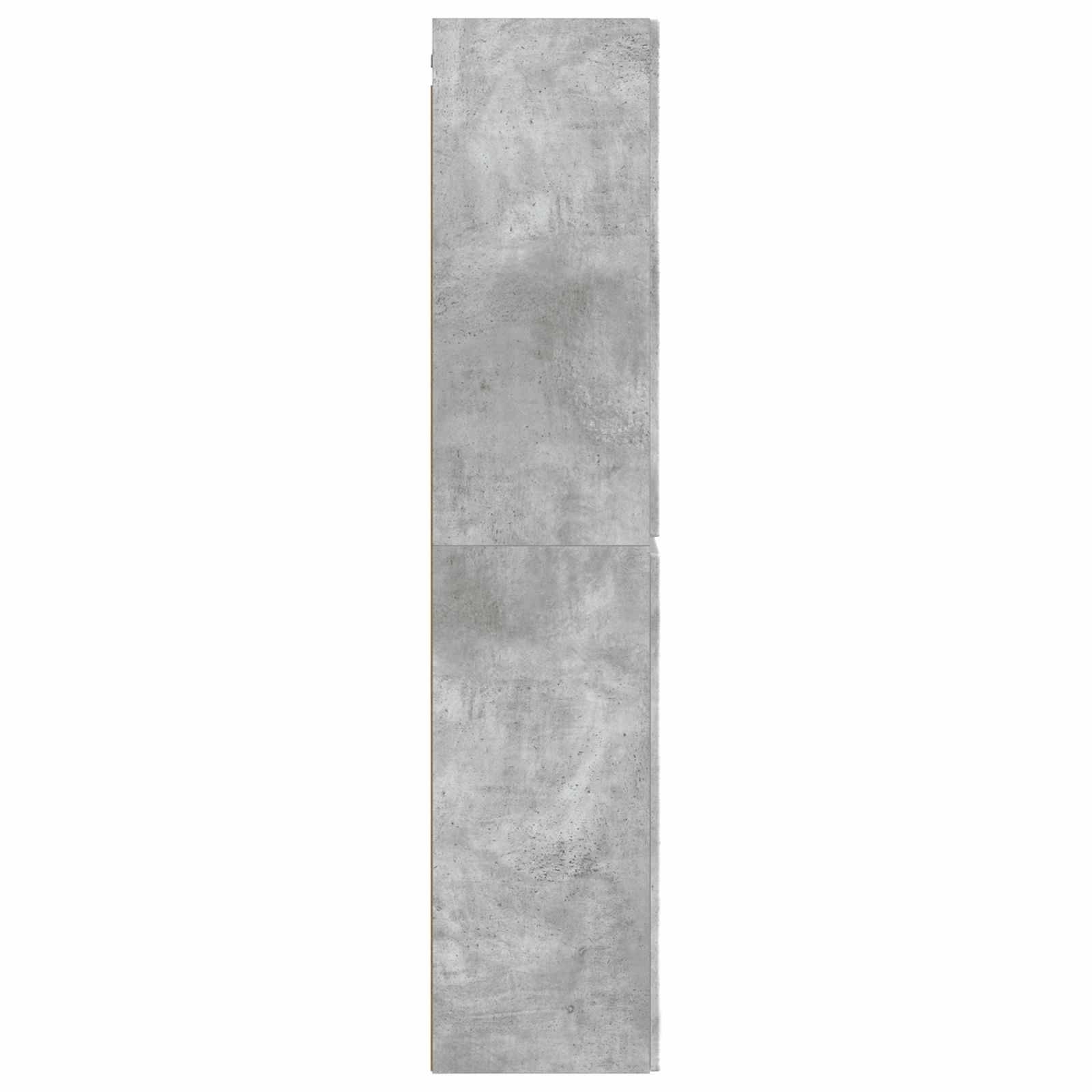 vidaXL Wandmontierter Badezimmerschrank Betongrau 33 x 34,5 x 160 cm