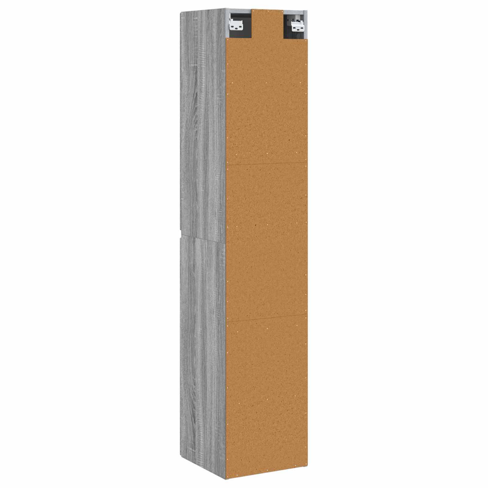 vidaXL Wandmontierter Badezimmerschrank Grau Sonoma 33 x 34,5 x 160 cm