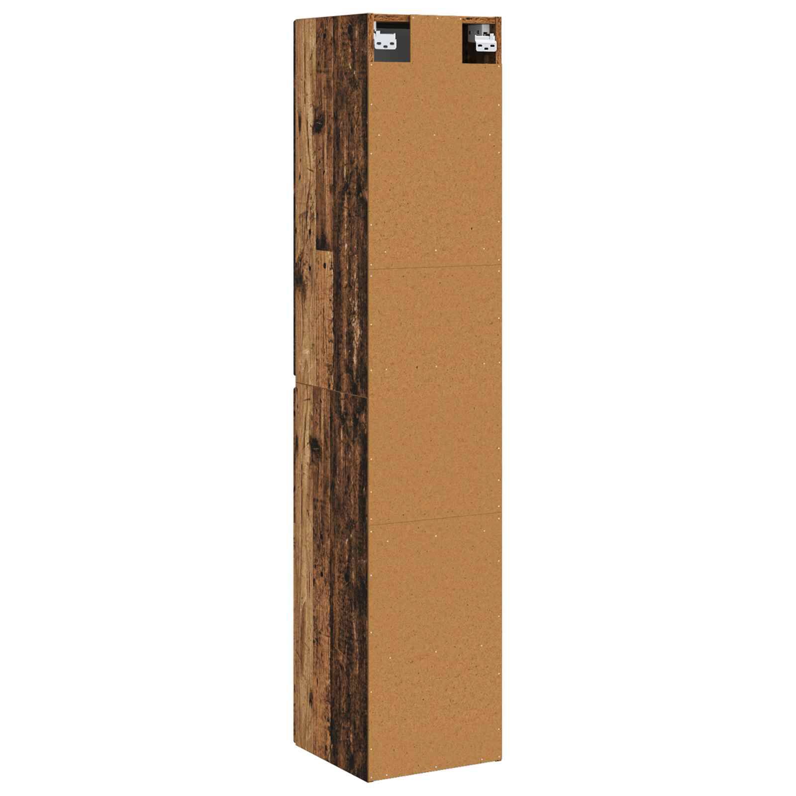vidaXL Wandmontierter Badezimmerschrank Altholz 33 x 34,5 x 160 cm