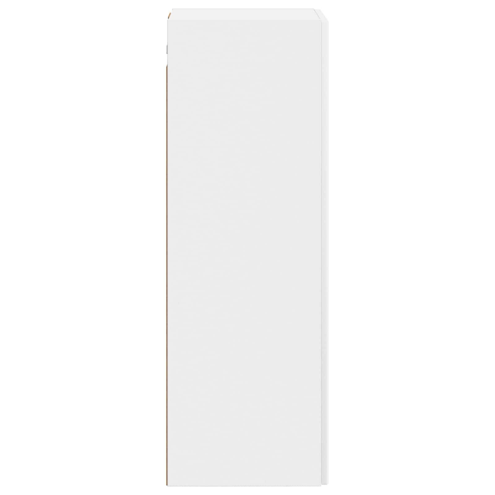 vidaXL Wandmontierter Badezimmerschrank Weiß 33 x 34,5 x 100 cm
