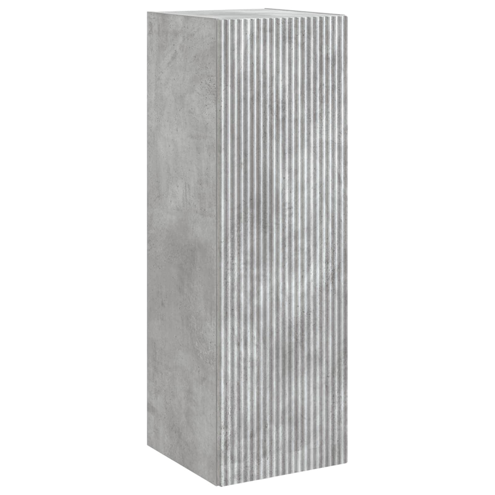 vidaXL Wandmontierter Badezimmerschrank Betongrau 33 x 34,5 x 100 cm