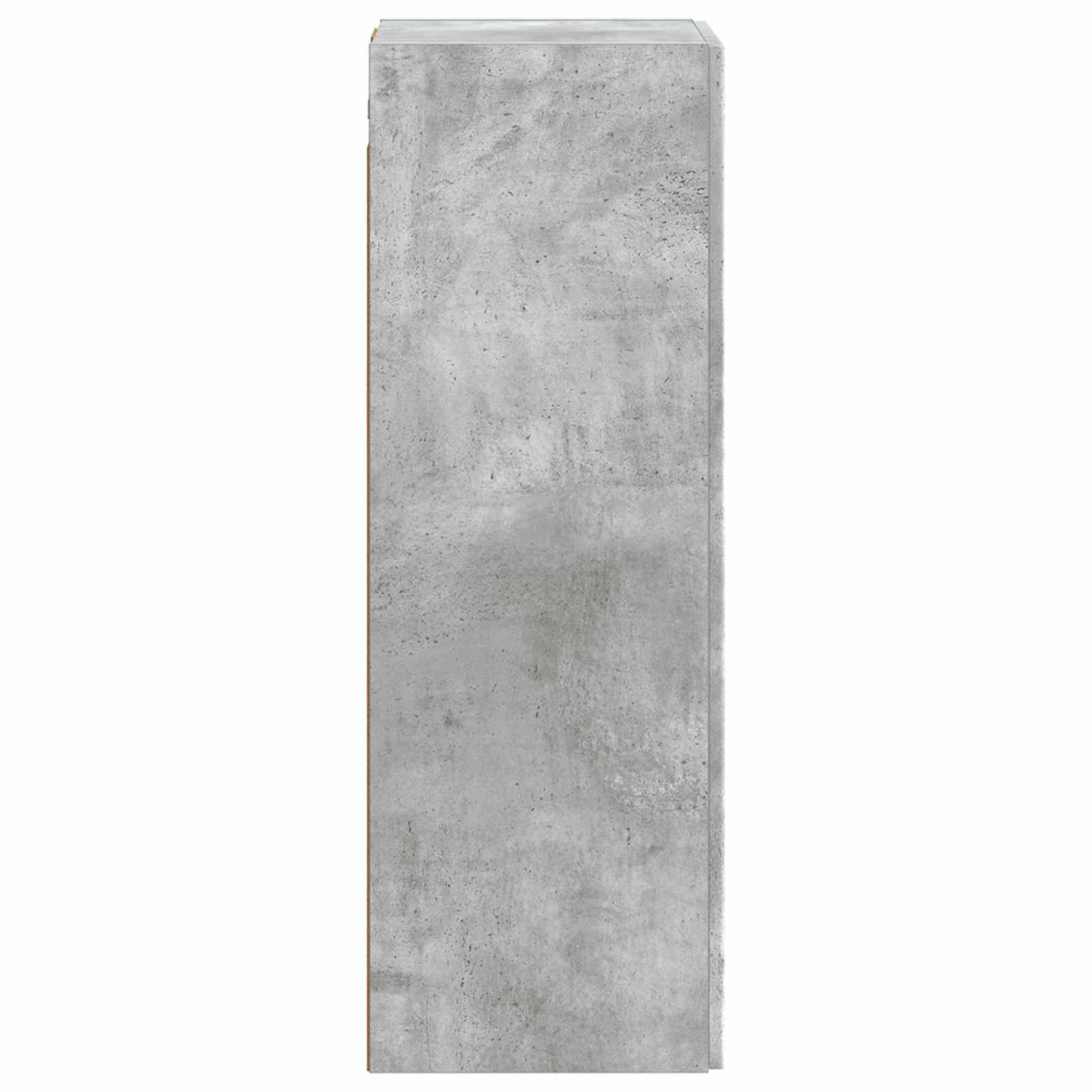 vidaXL Wandmontierter Badezimmerschrank Betongrau 33 x 34,5 x 100 cm