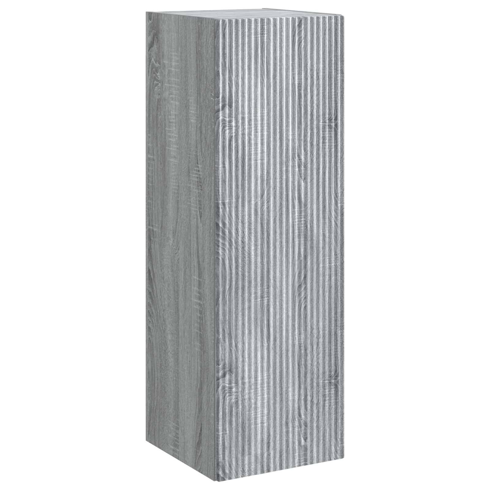vidaXL Wandmontierter Badezimmerschrank Grau Sonoma 33 x 34,5 x 100 cm